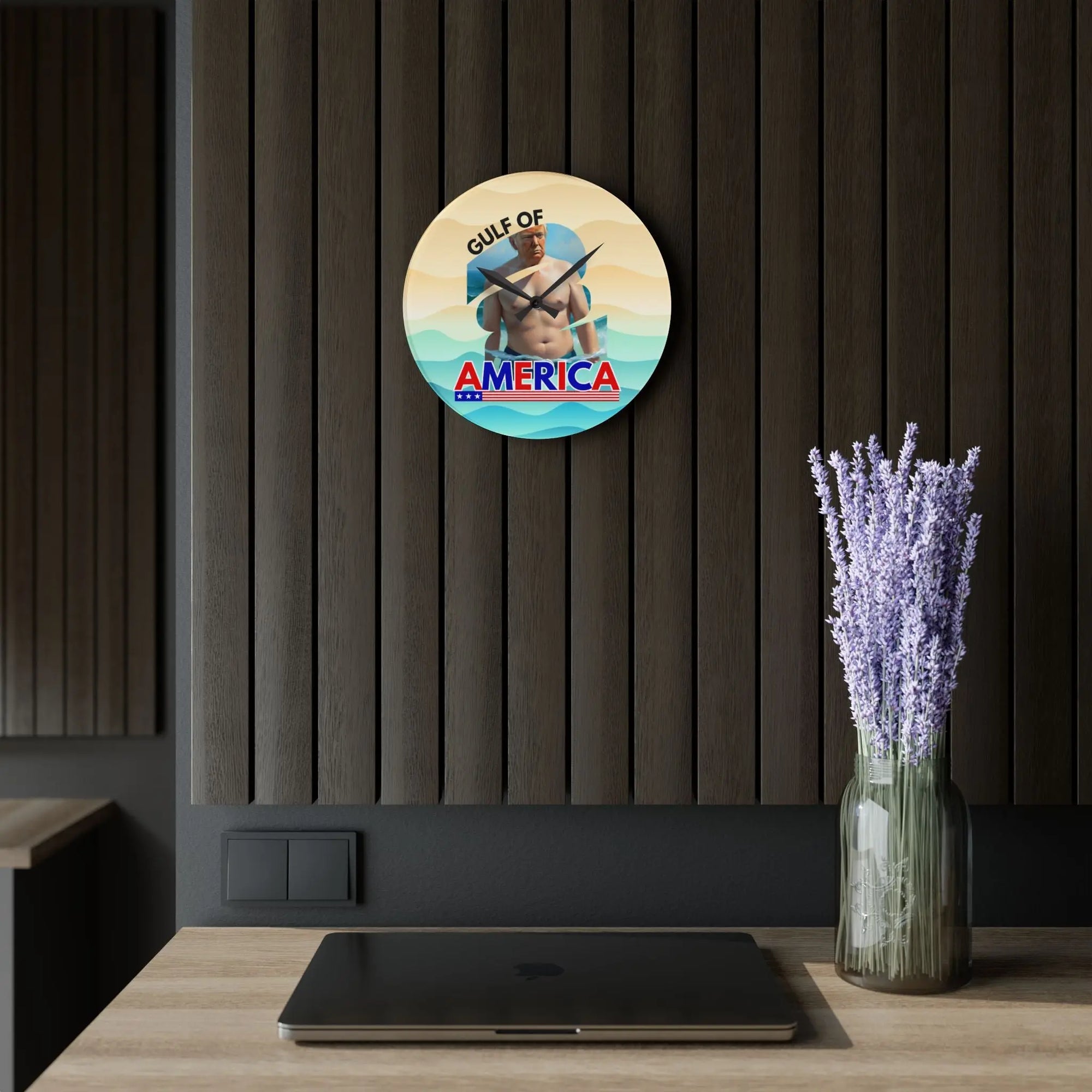 Gulf of America Acrylic Wall Clock Printify
