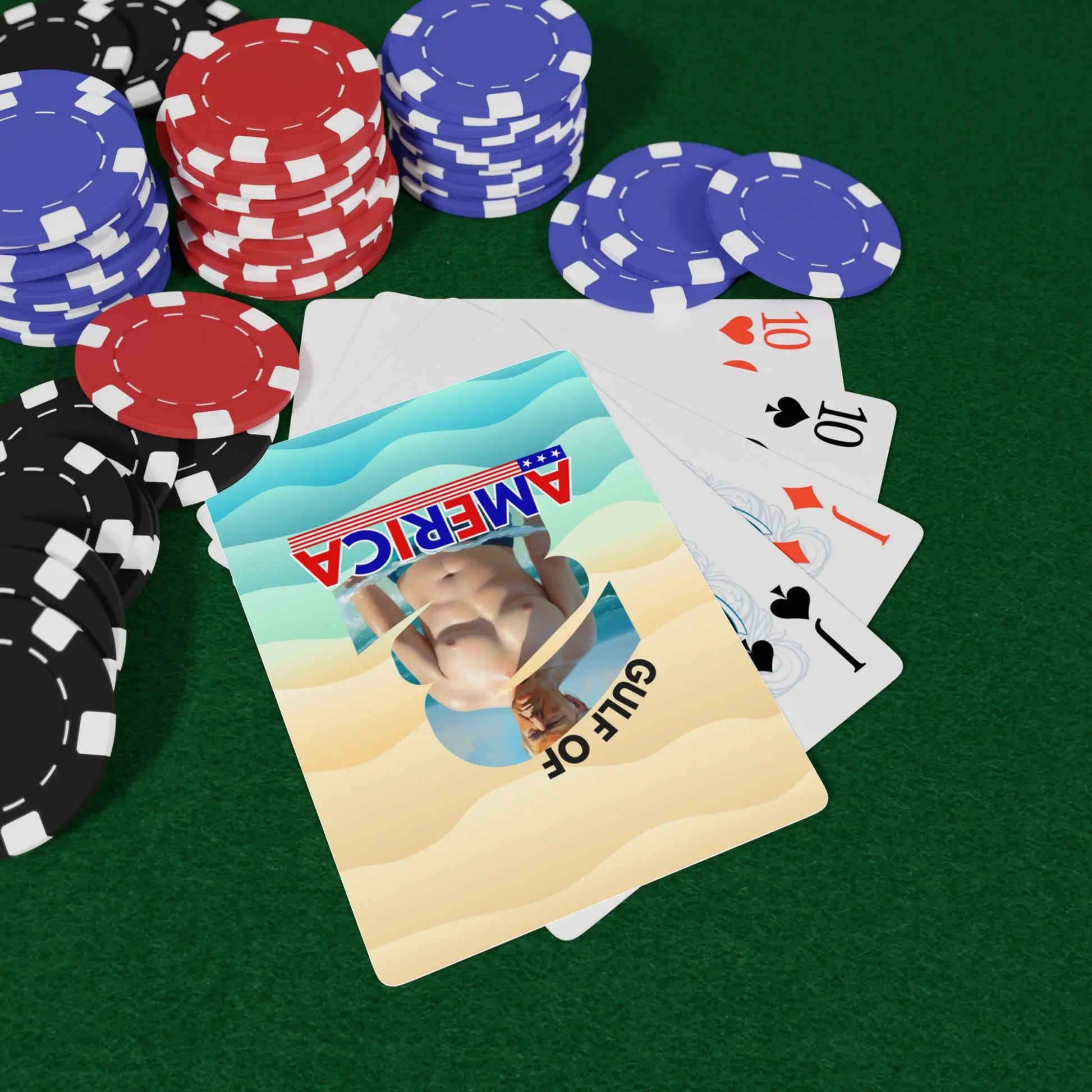 Gulf of America Poker Playing Cards - Fun & Quirky Card Deck Printify
