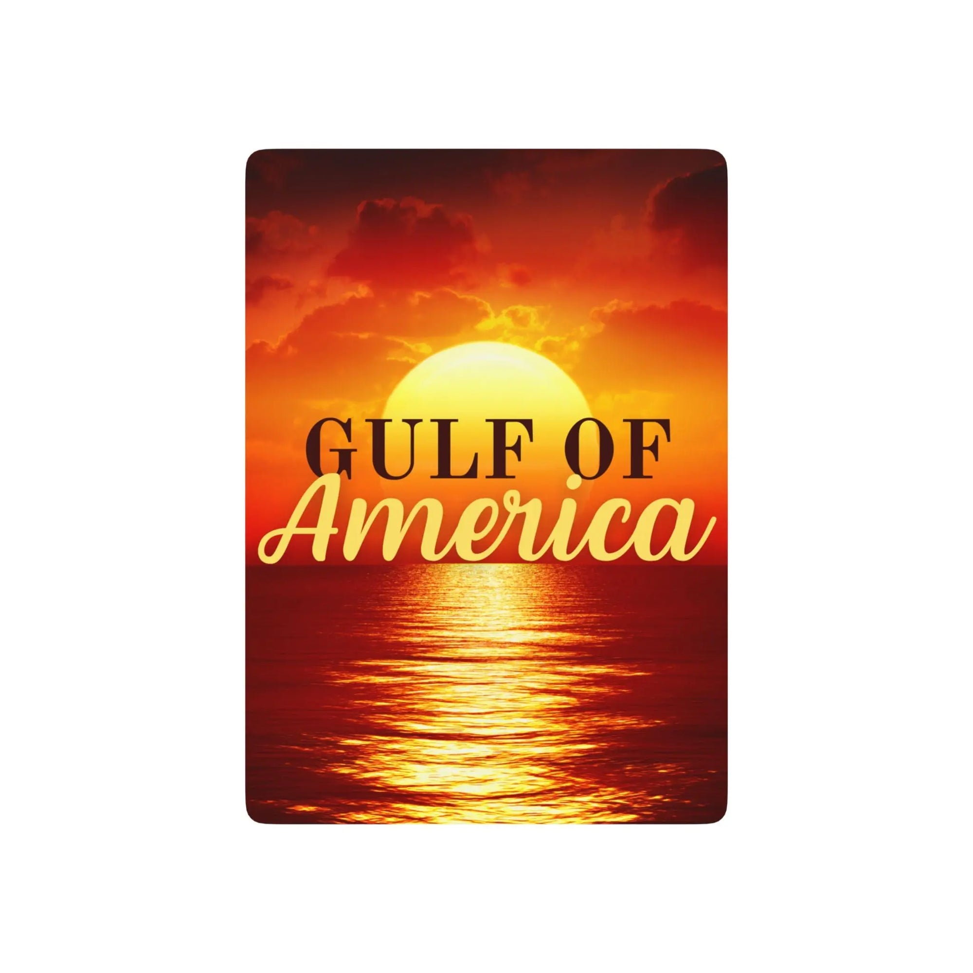 Gulf of America Poker Playing Cards - Scenic Sunset Design Printify