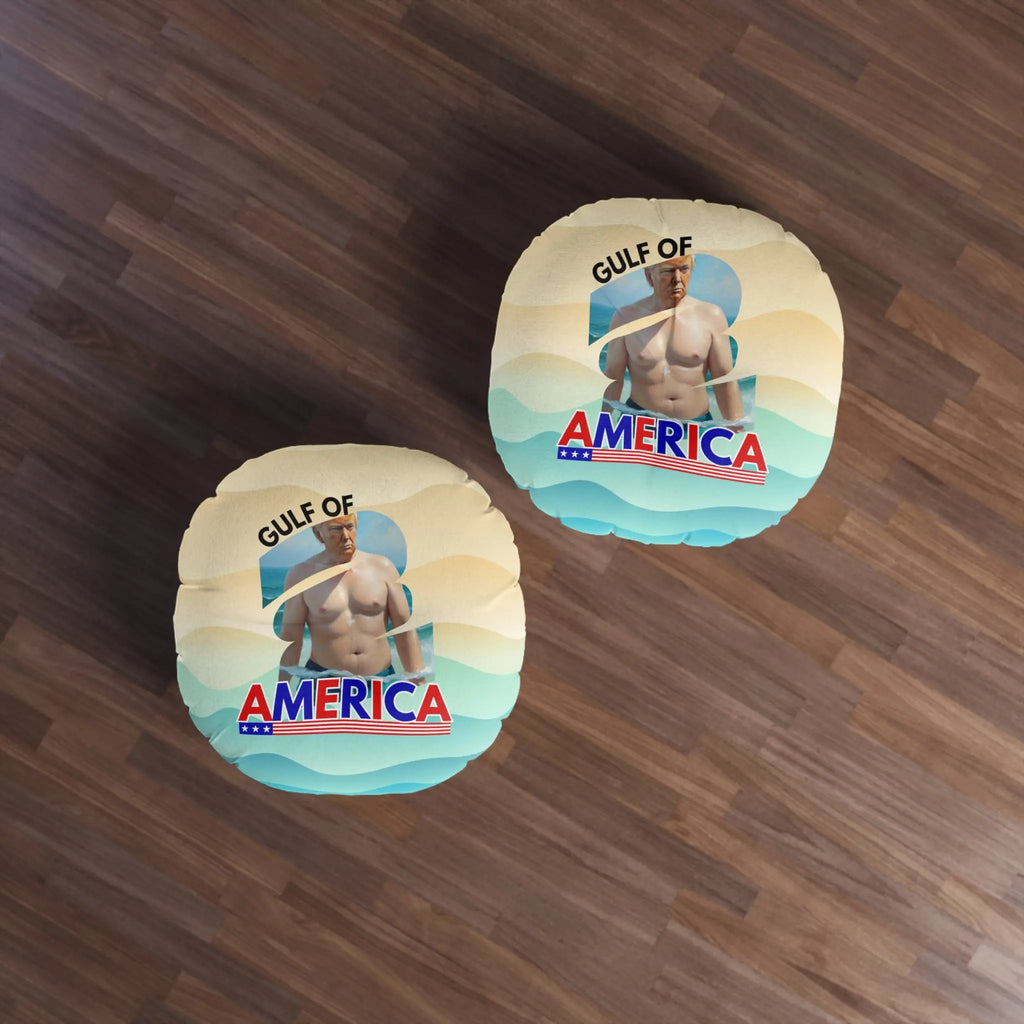 Gulf of America Tufted Floor Pillow - Fun Beach Decor Printify