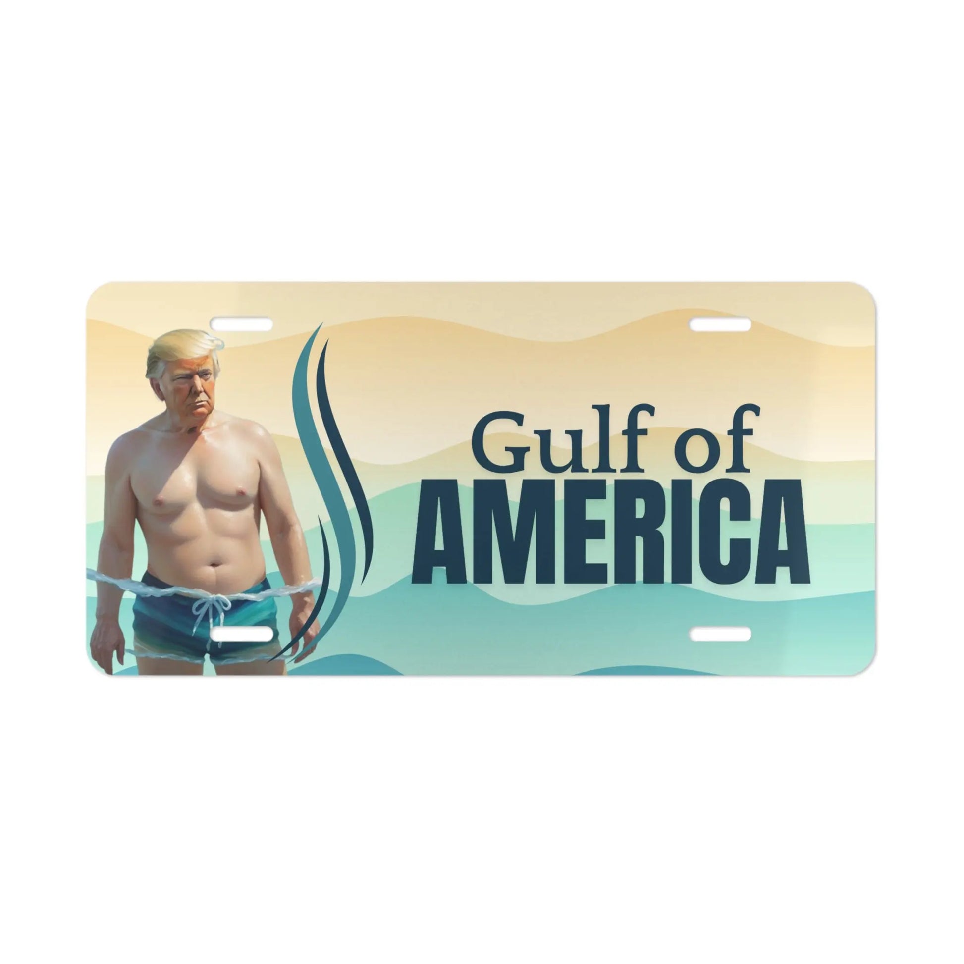 Gulf of America Vanity Plate - Fun Car Decoration Printify