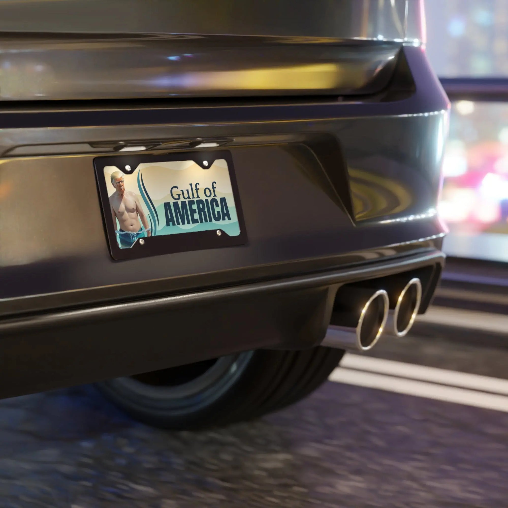 Gulf of America Vanity Plate - Fun Car Decoration Printify