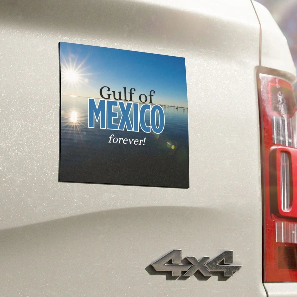 Gulf of Mexico Forever Car Magnet - Coastal Vibes Printify