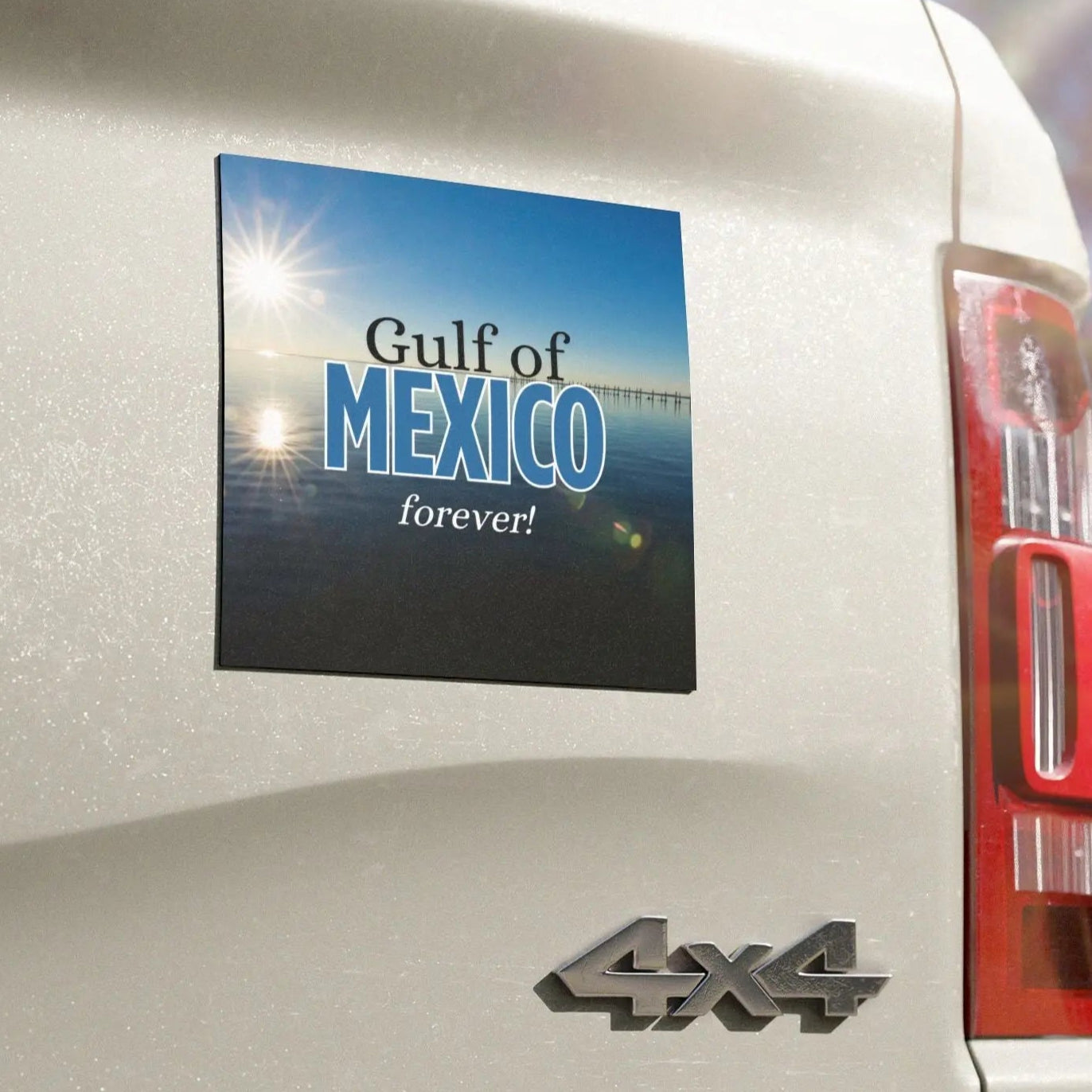 Gulf of Mexico Forever Car Magnet - Coastal Vibes Printify