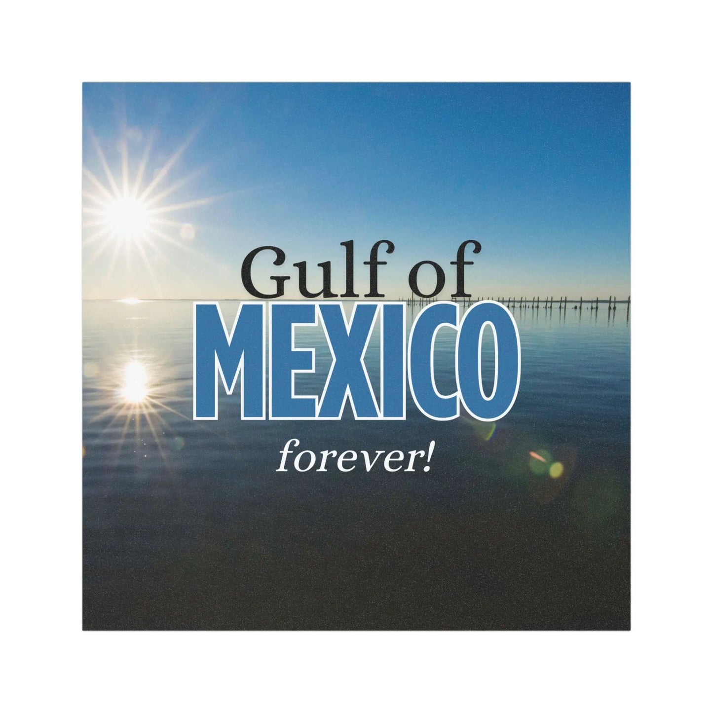Gulf of Mexico Forever Car Magnet - Coastal Vibes Printify