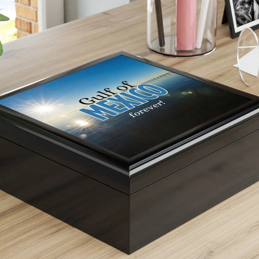 Gulf of Mexico Forever Jewelry Box - Coastal Decor Printify