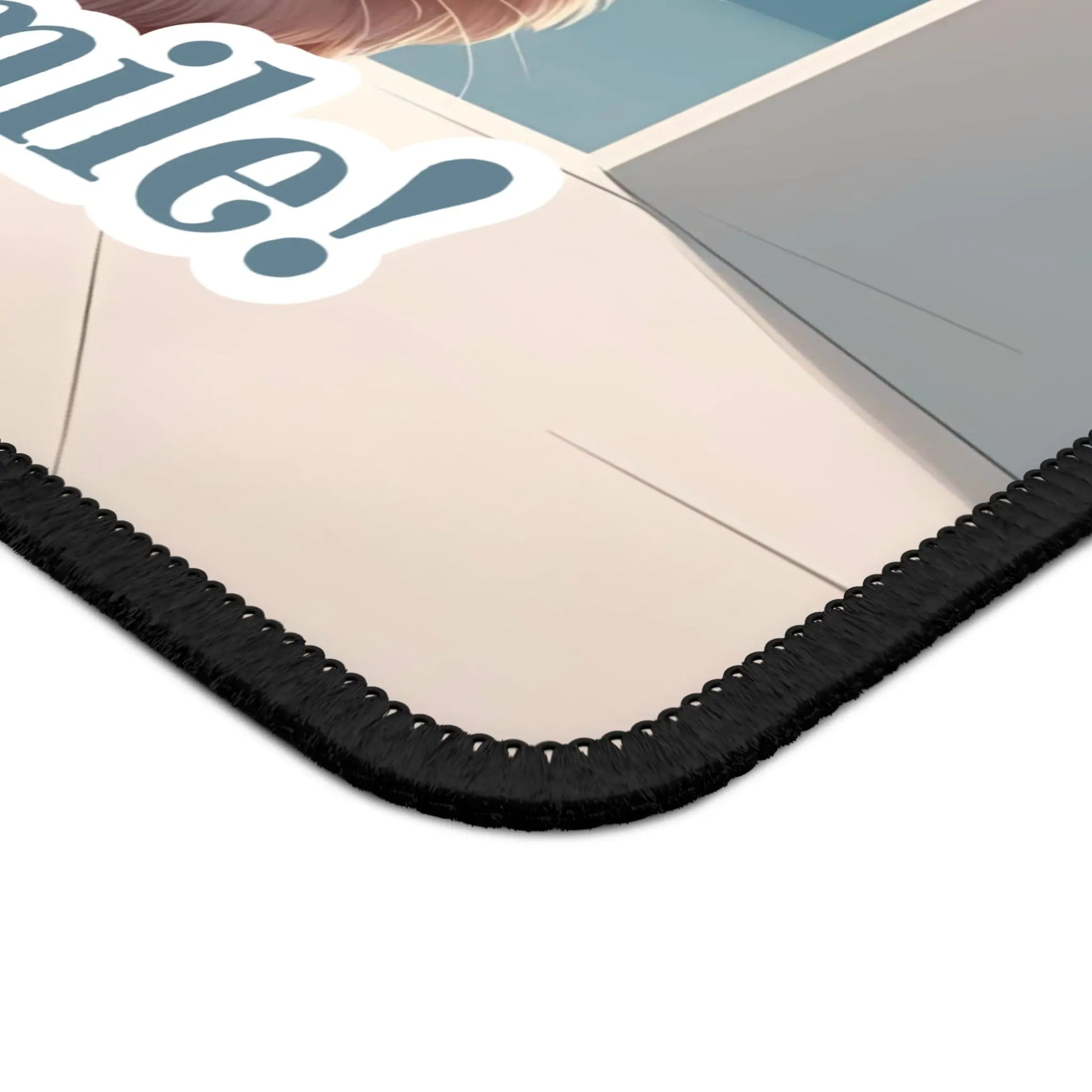 Just Smile! Cat Gaming Mouse Pad - Cute Desk Accessory Printify