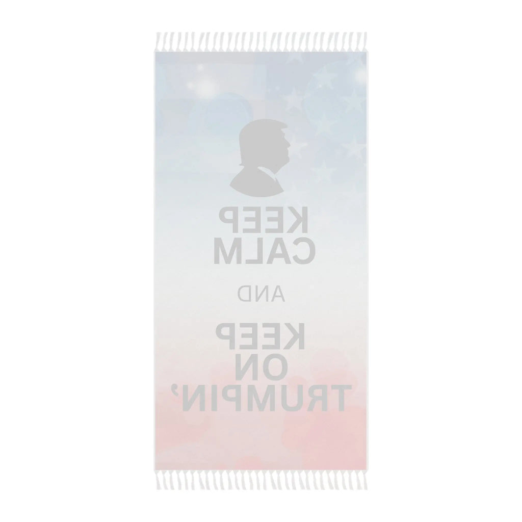 Keep Calm Beach Towel - Boho Trump Inspired Design Printify