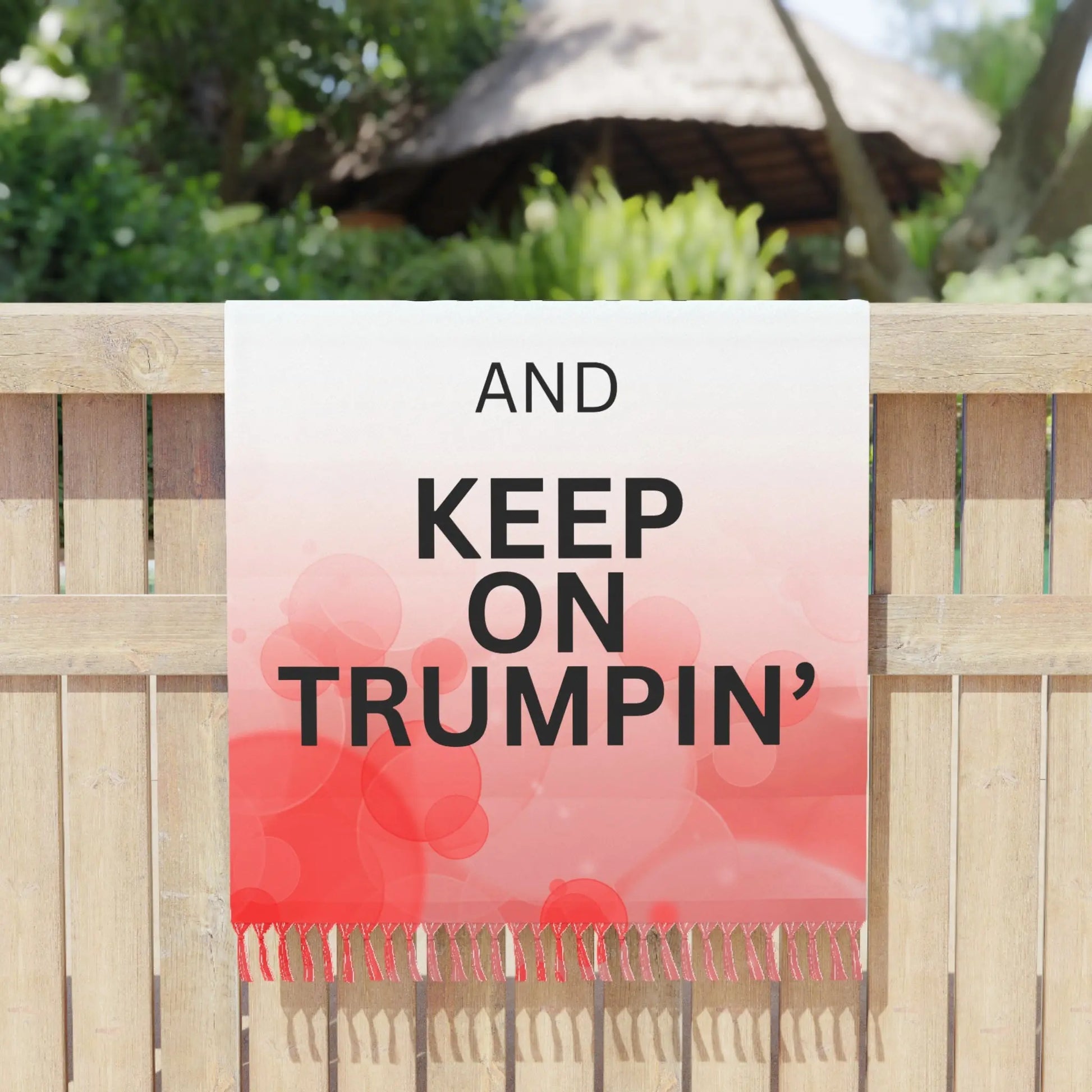 Keep Calm Beach Towel - Boho Trump Inspired Design Printify