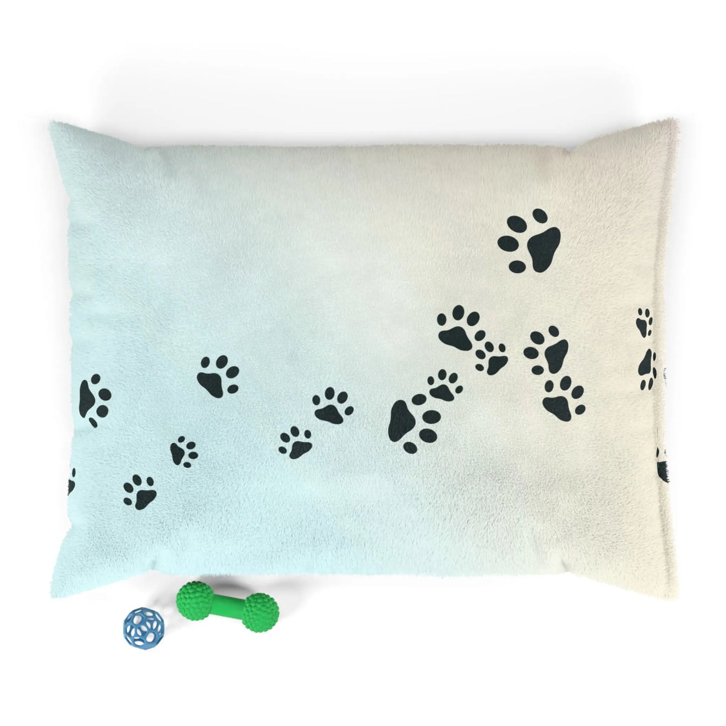 Pastel Paw Print Pet Bed | Cozy Dog & Cat Bed Printify