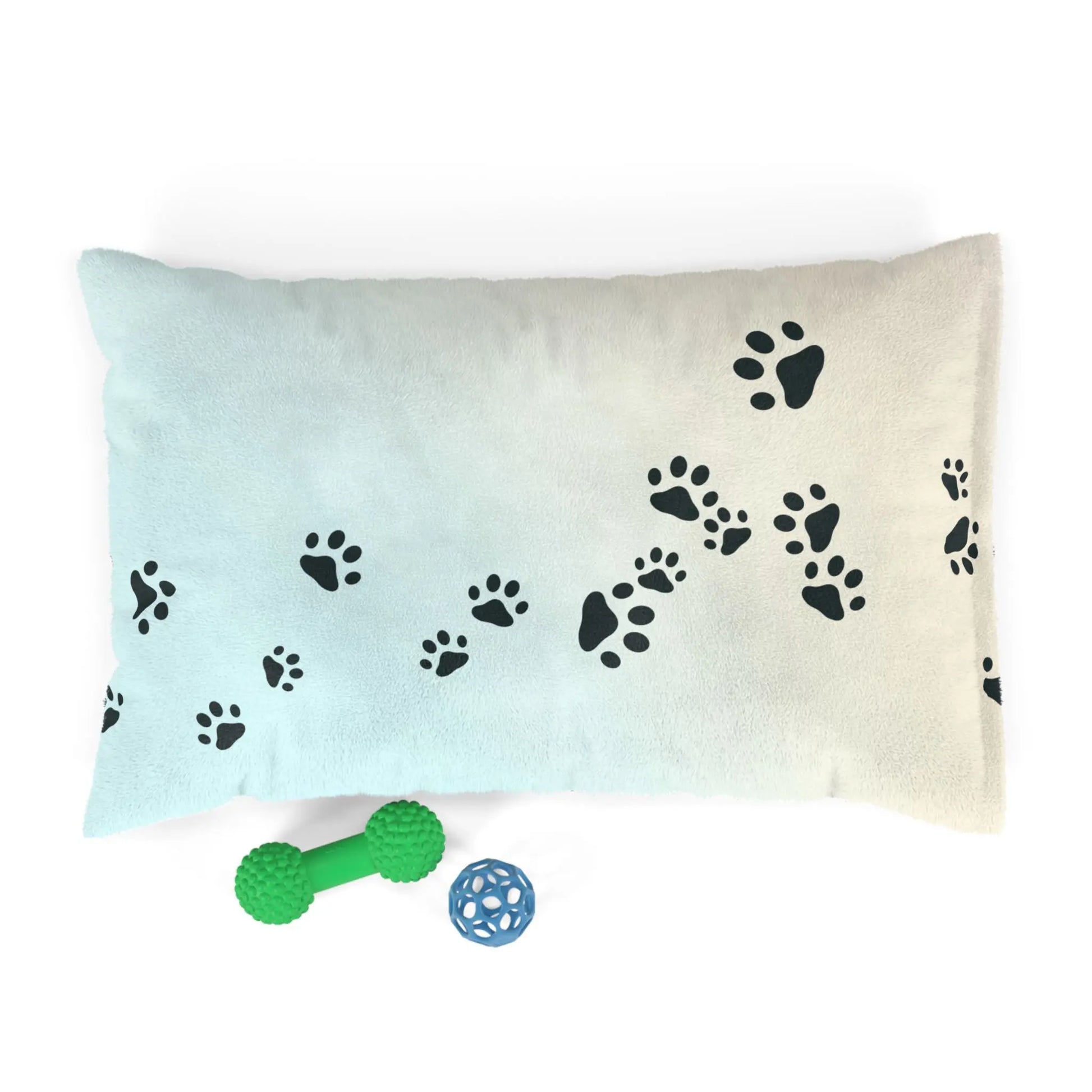 Pastel Paw Print Pet Bed | Cozy Dog & Cat Bed Printify