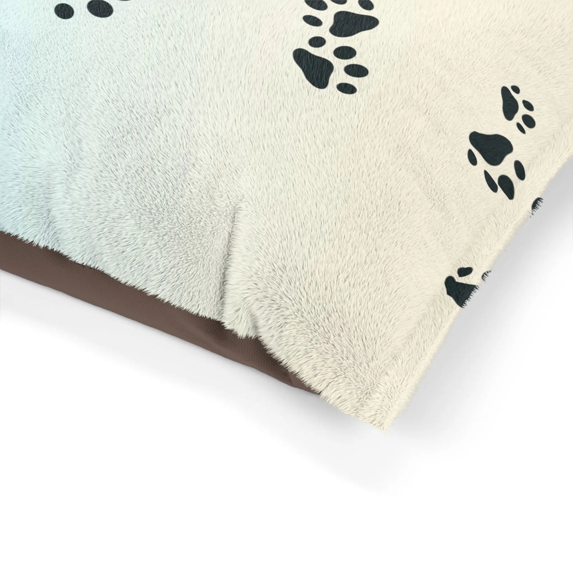 Pastel Paw Print Pet Bed | Cozy Dog & Cat Bed Printify