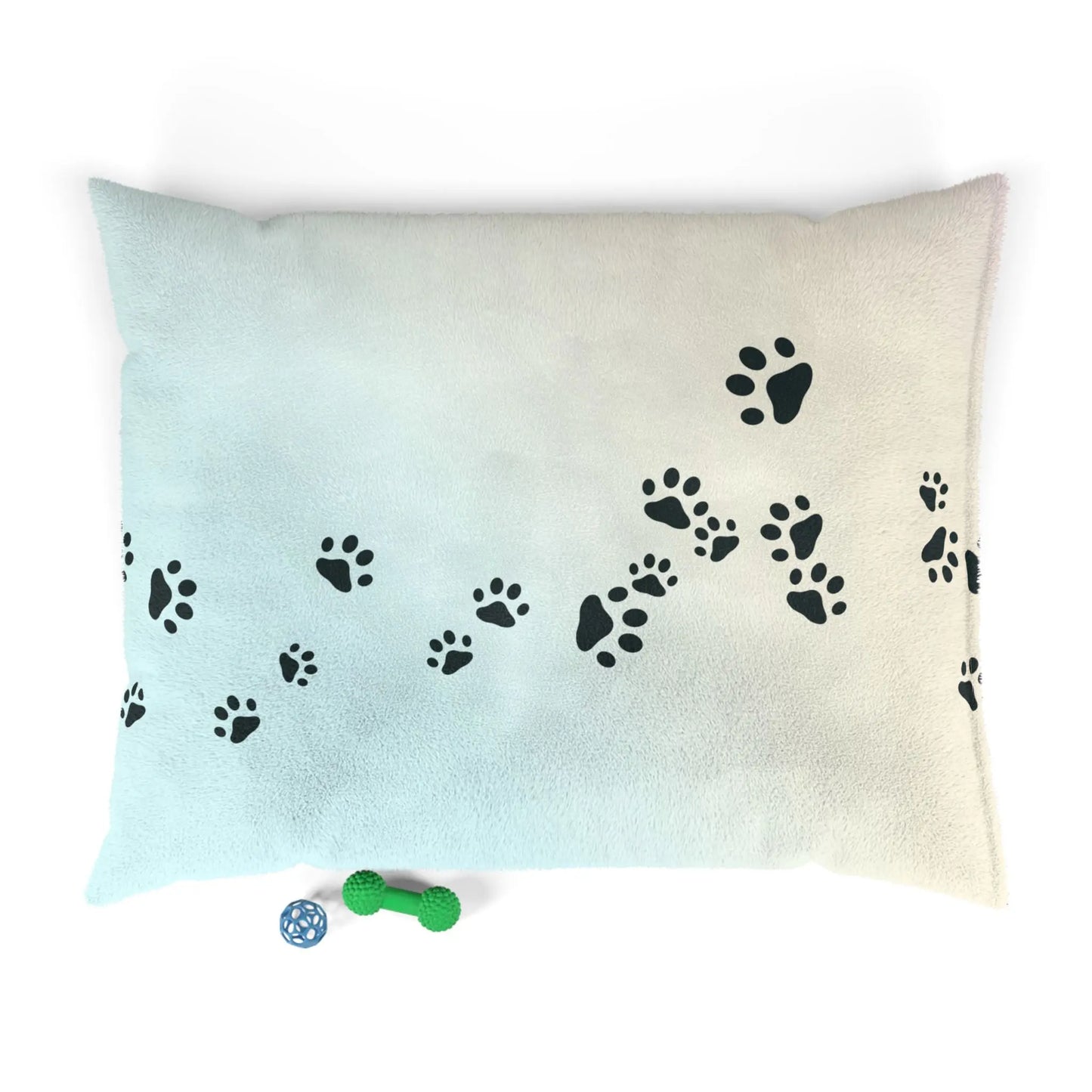 Pastel Paw Print Pet Bed | Cozy Dog & Cat Bed Printify