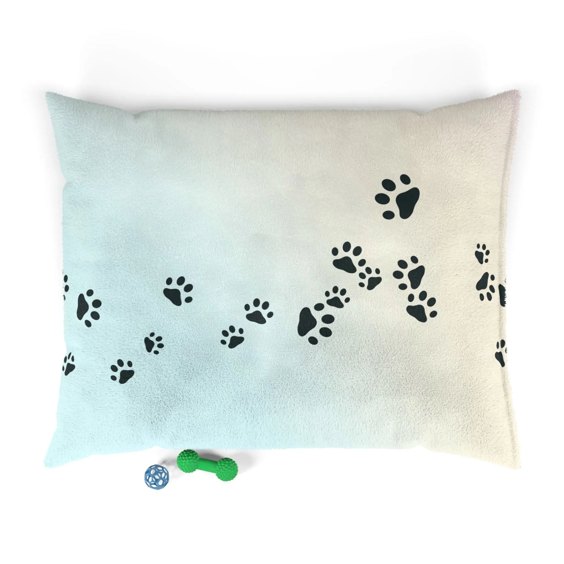 Pastel Paw Print Pet Bed | Cozy Dog & Cat Bed Printify