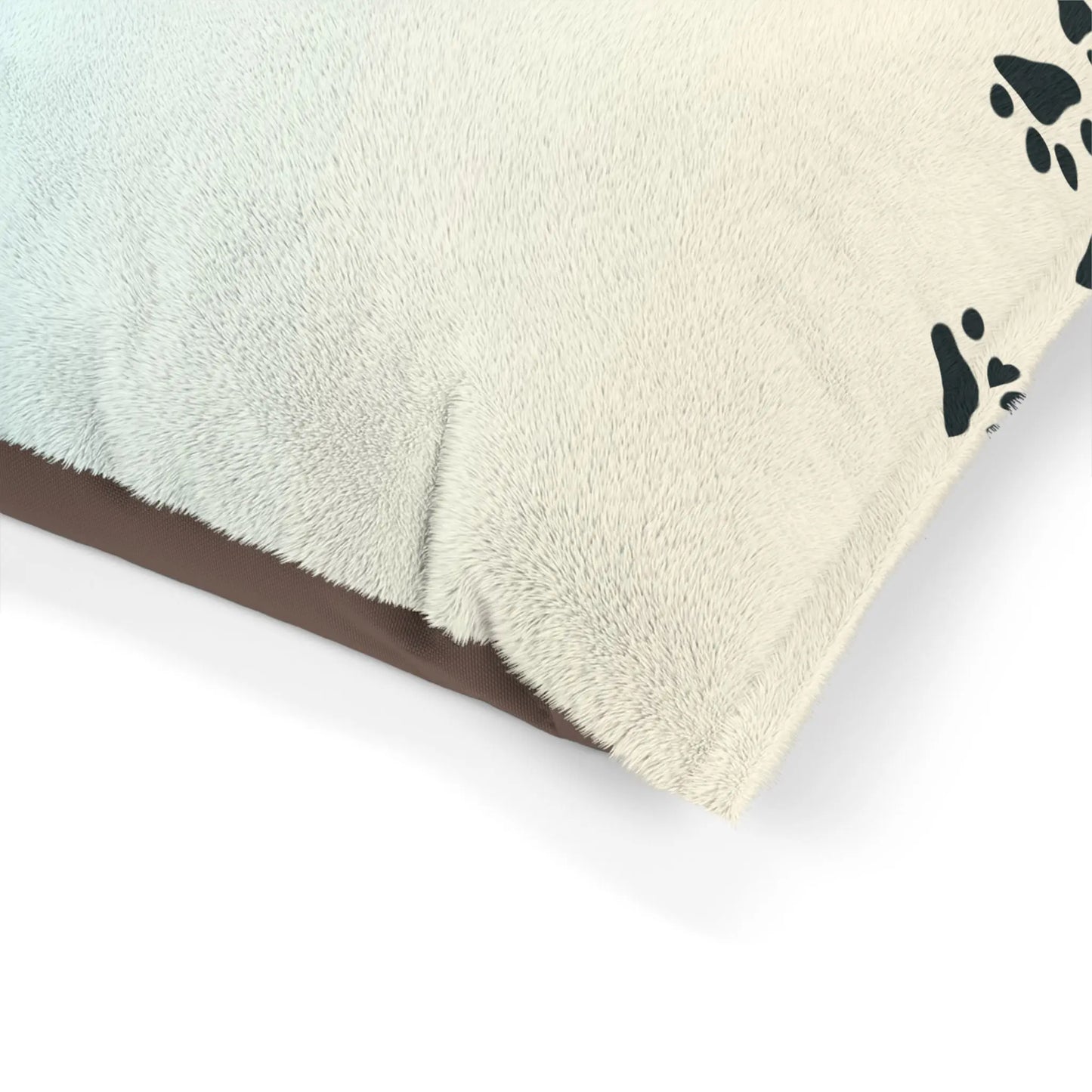 Pastel Paw Print Pet Bed | Cozy Dog & Cat Bed Printify
