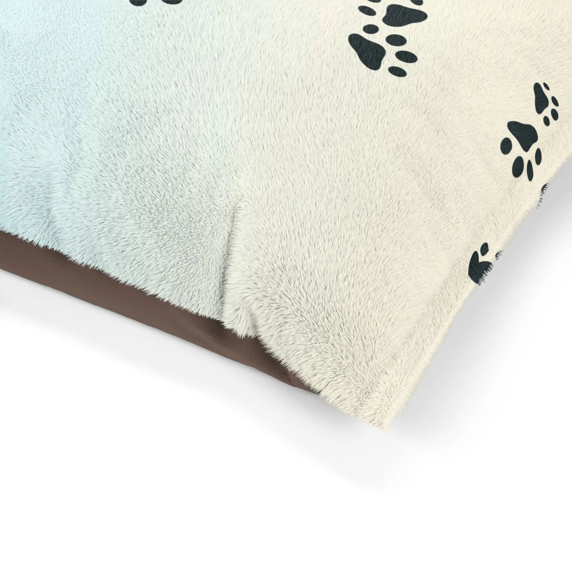 Pastel Paw Print Pet Bed | Cozy Dog & Cat Bed Printify