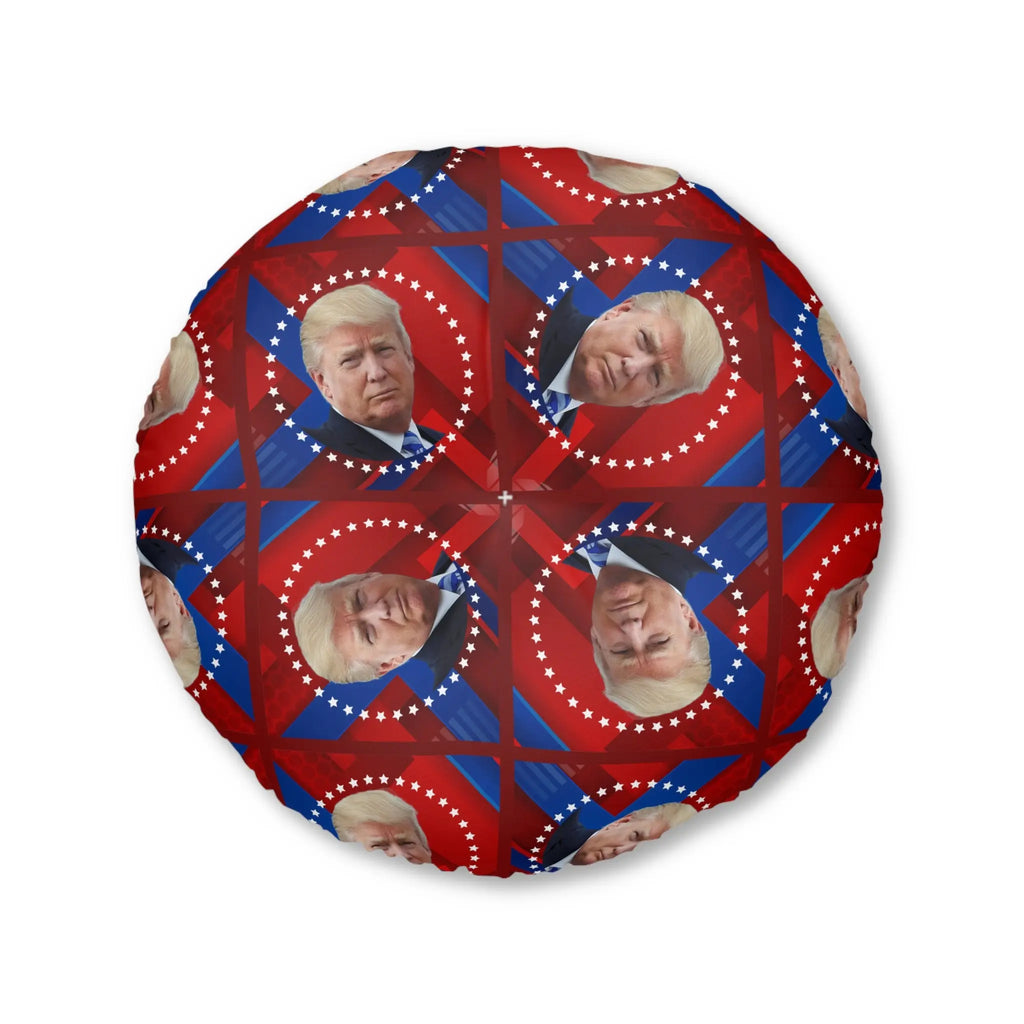 Patriotic Tufted Floor Pillow with Presidential Design Printify