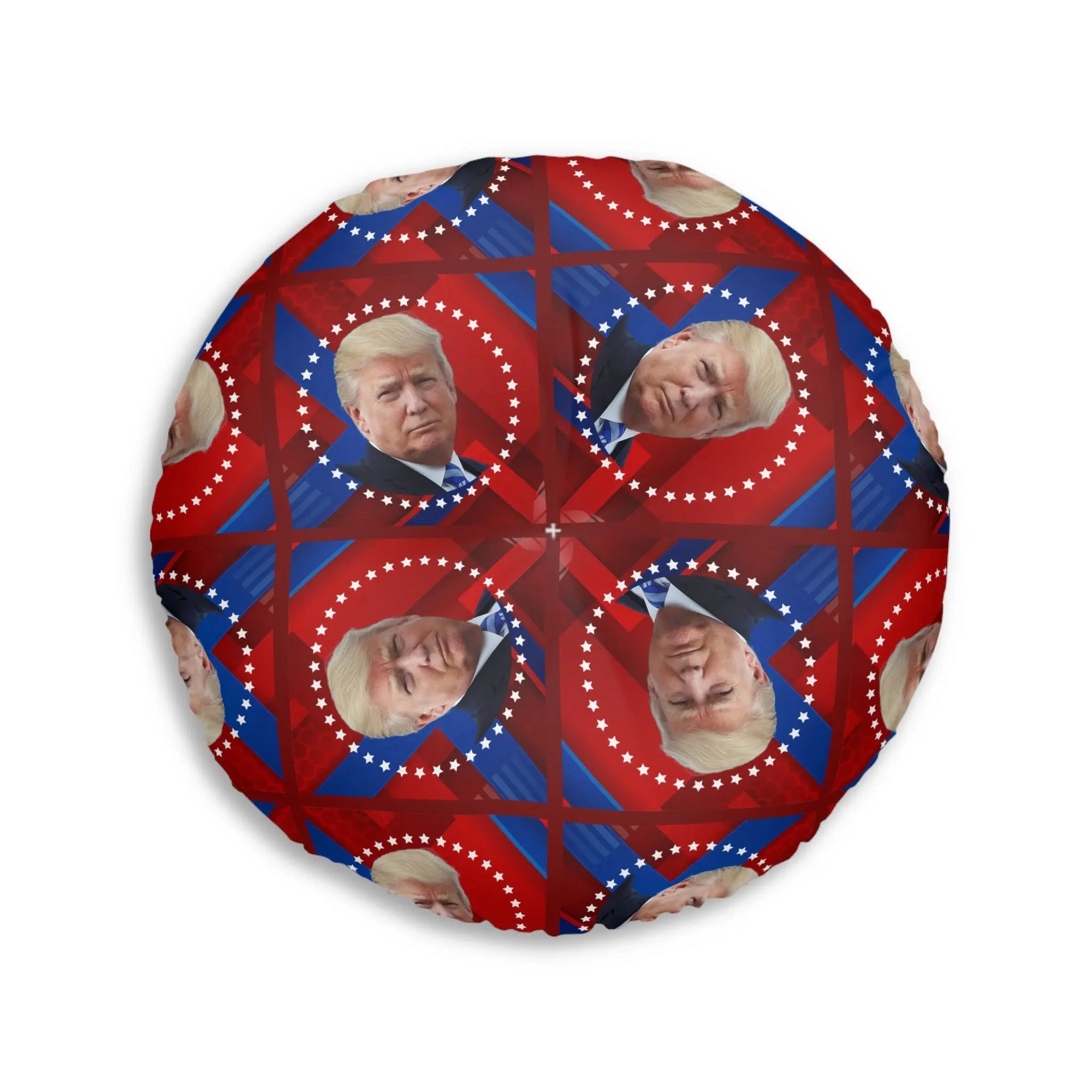 Patriotic Tufted Floor Pillow with Presidential Design Printify