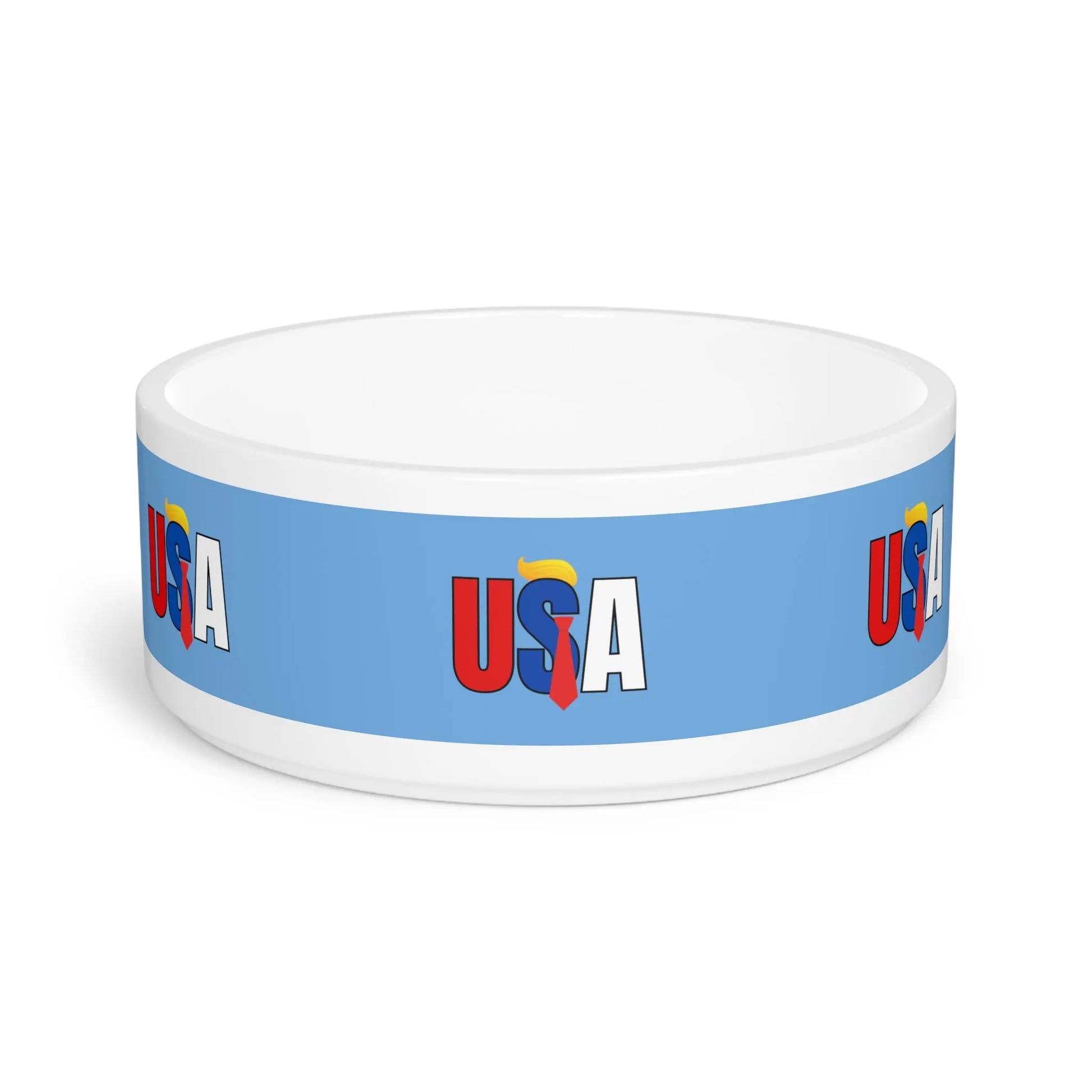 Patriotic USA Pet Bowl - Perfect for Dog & Cat Lovers! Printify