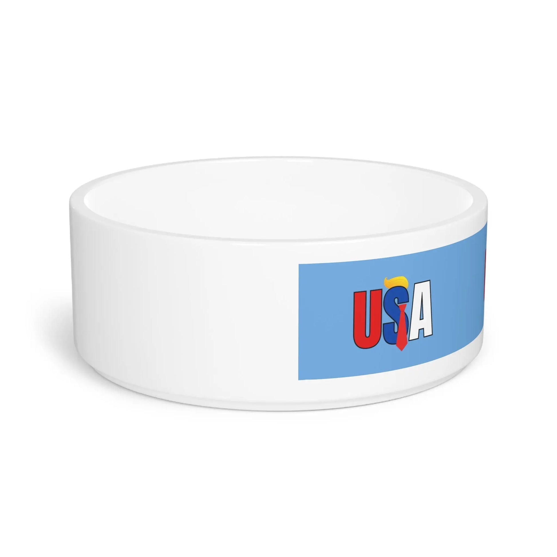 Patriotic USA Pet Bowl - Perfect for Dog & Cat Lovers! Printify
