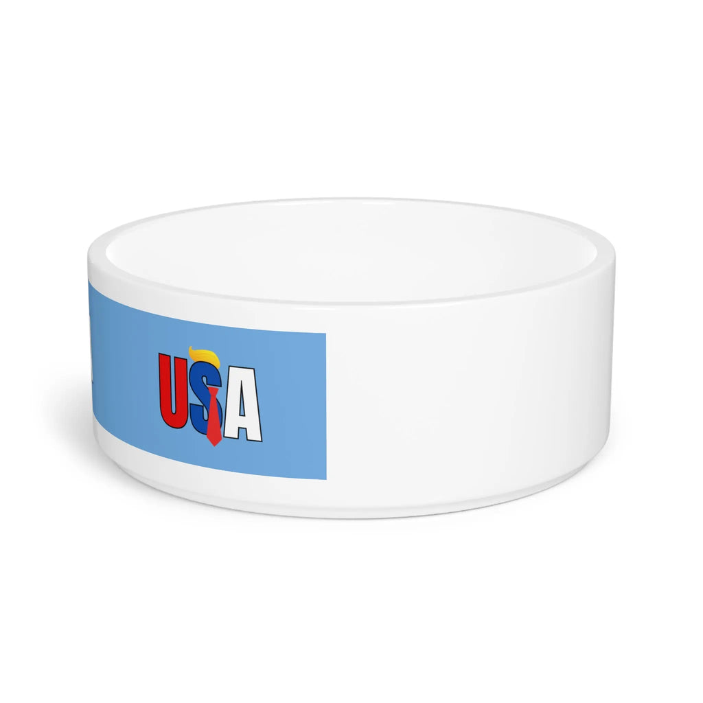 Patriotic USA Pet Bowl - Perfect for Dog & Cat Lovers! Printify