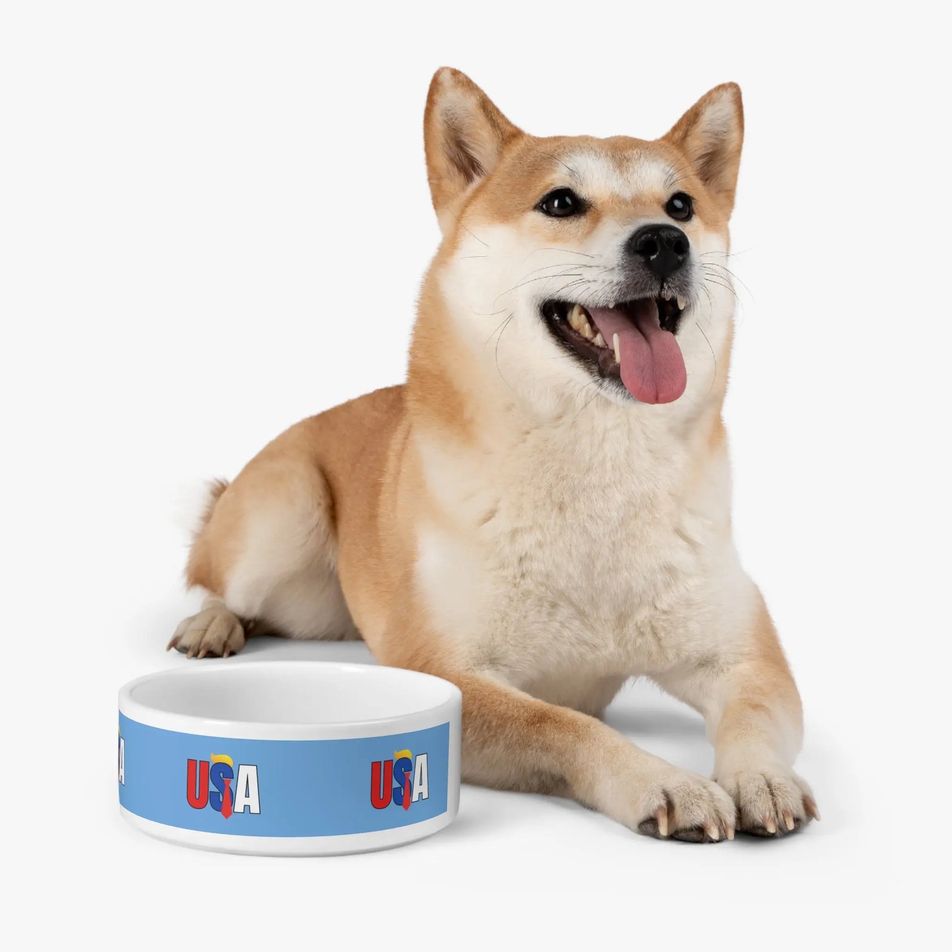 Patriotic USA Pet Bowl - Perfect for Dog & Cat Lovers! Printify