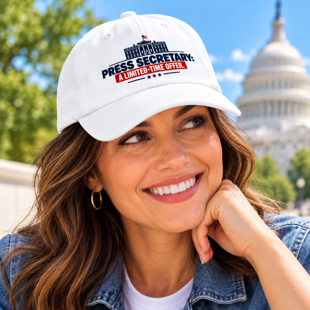 Press Secretary: A Limited-Time Offer | Funny Political Humor Dad Hat