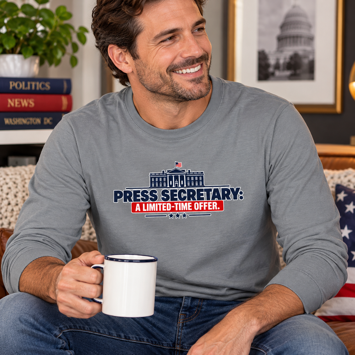 Press Secretary: A Limited-Time Offer Long Sleeve Shirt | Funny Political Satire