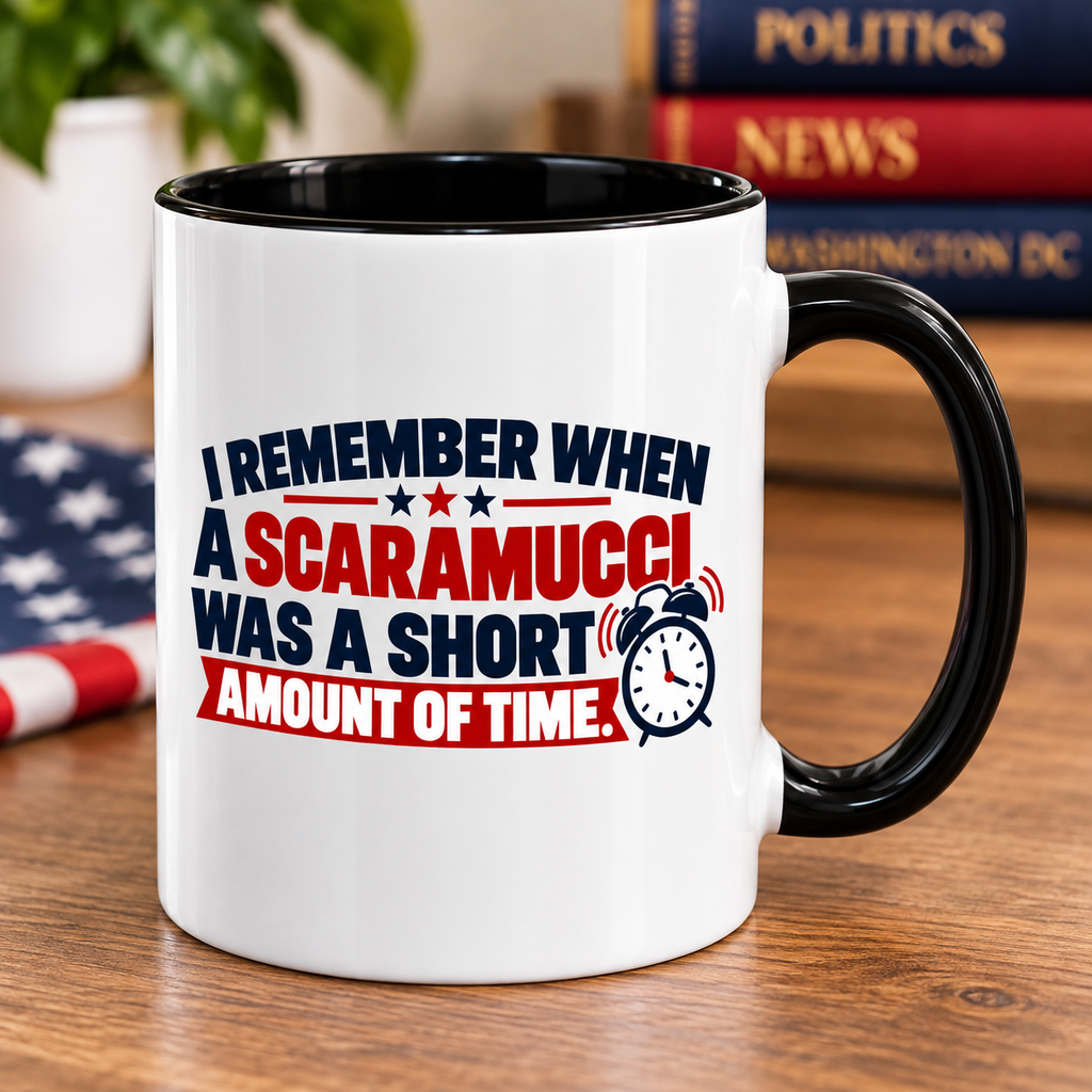 I Remember When a Scaramucci Was a Short Amount of Time | Political Humor Coffee Mug