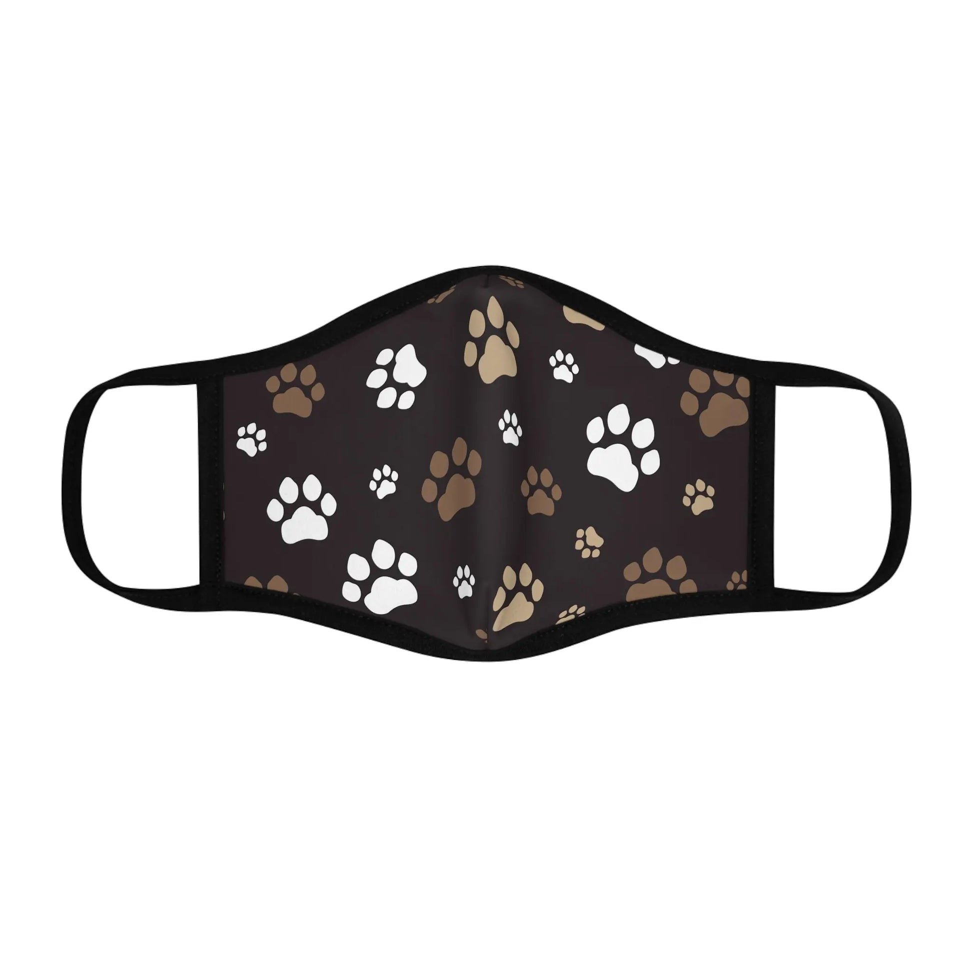 Paw Print Fitted Face Mask - Animal Lover's Essential Printify