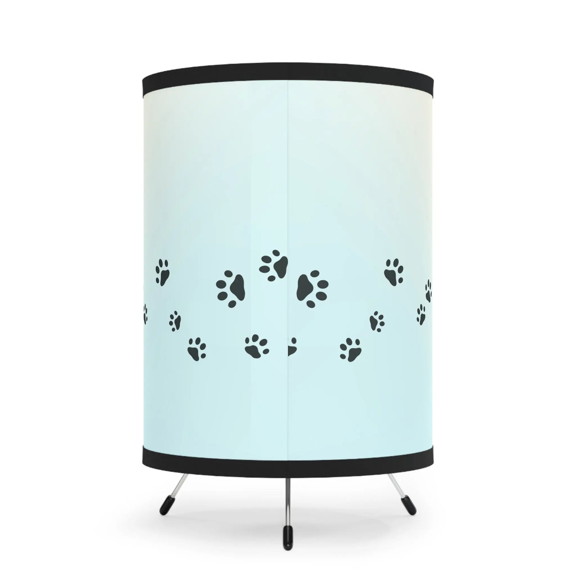 Paw Print Tripod Lamp - Stylish Pet-Inspired Decor for Animal Lovers Printify