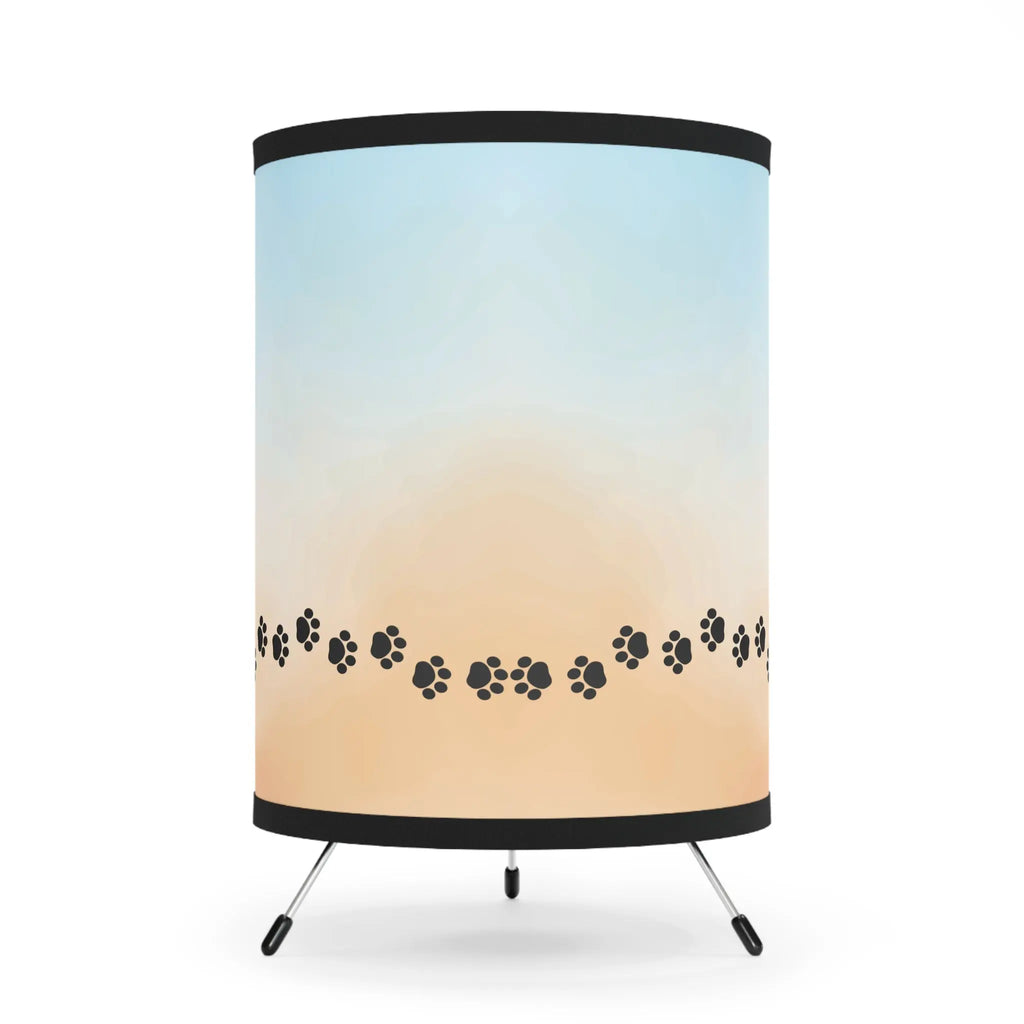 Pet-Themed Tripod Lamp with High-Res Printed Shade - Ideal for Animal Lovers Printify