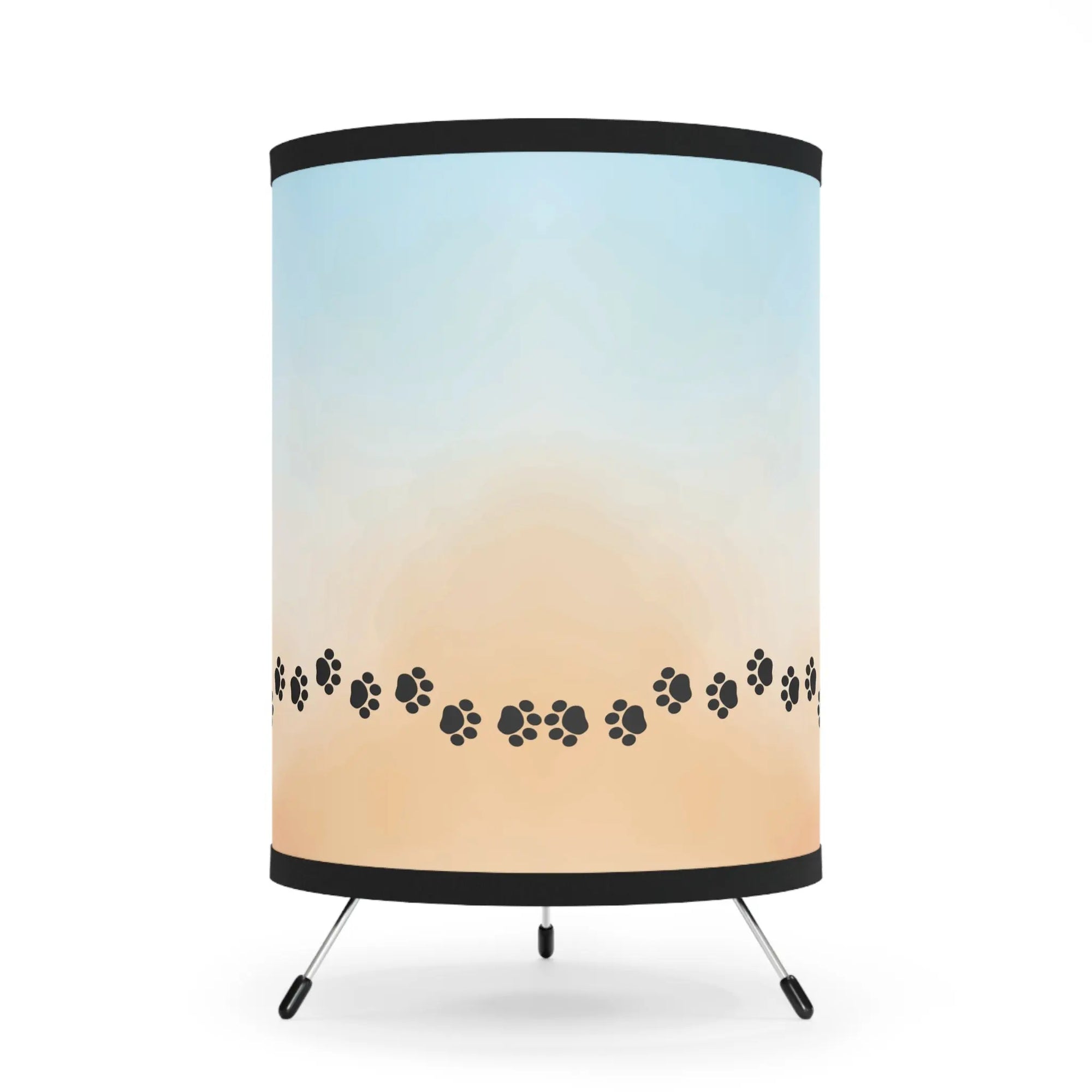 Pet-Themed Tripod Lamp with High-Res Printed Shade - Ideal for Animal Lovers Printify