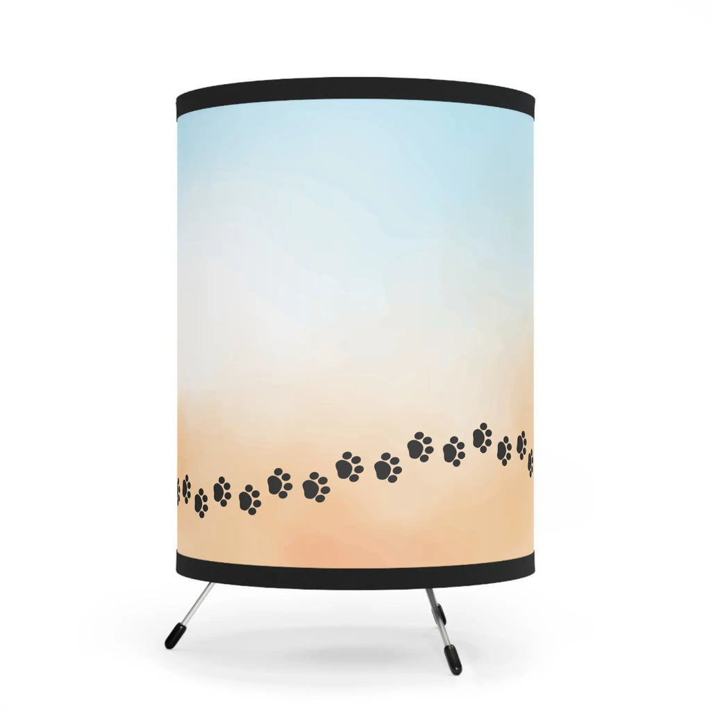Pet-Themed Tripod Lamp with High-Res Printed Shade - Ideal for Animal Lovers Printify