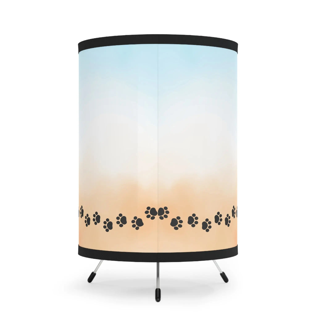 Pet-Themed Tripod Lamp with High-Res Printed Shade - Ideal for Animal Lovers Printify
