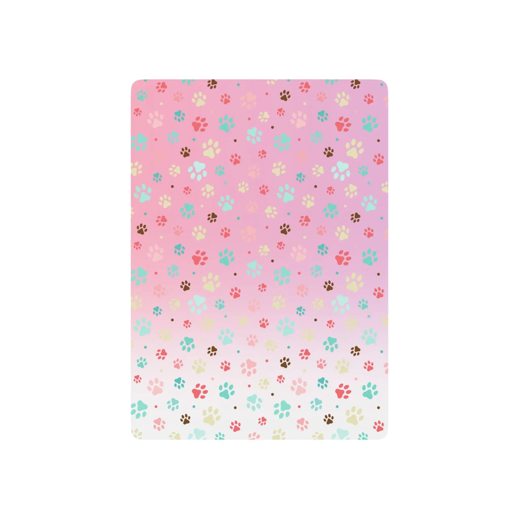 Poker Playing Cards with Pet Paw Print Design Printify