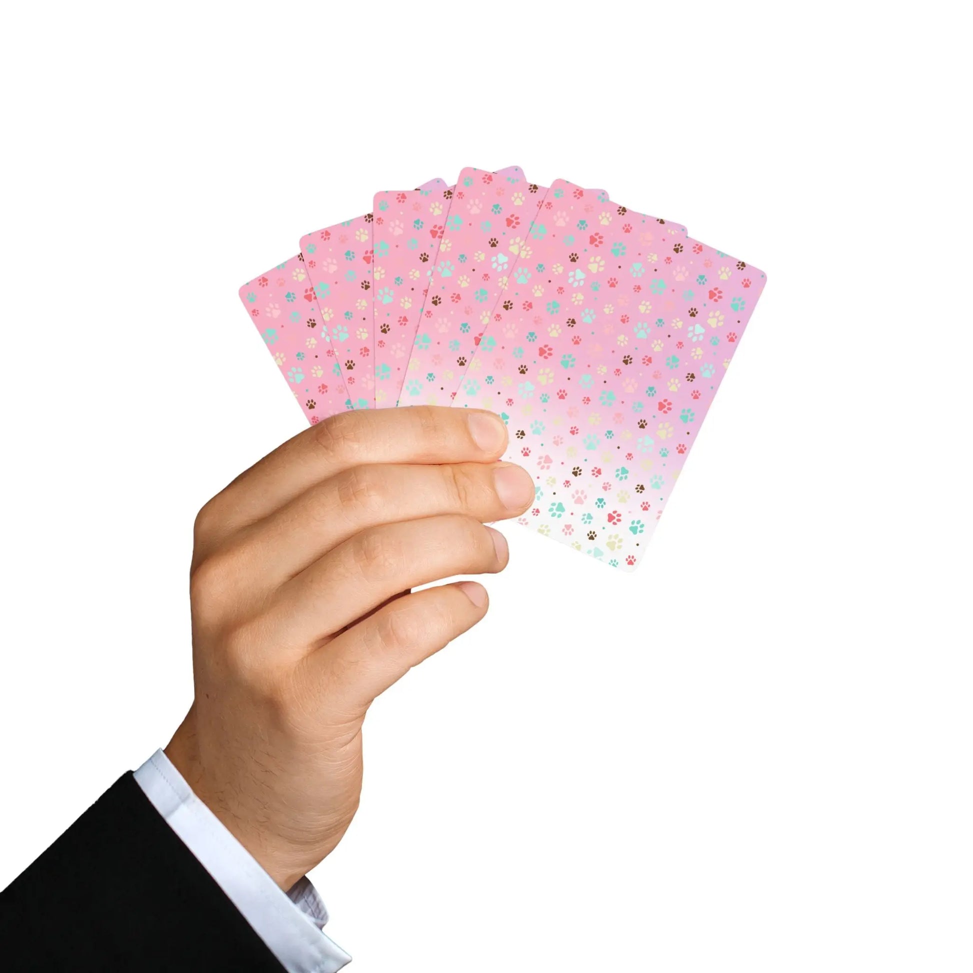 Poker Playing Cards with Pet Paw Print Design Printify
