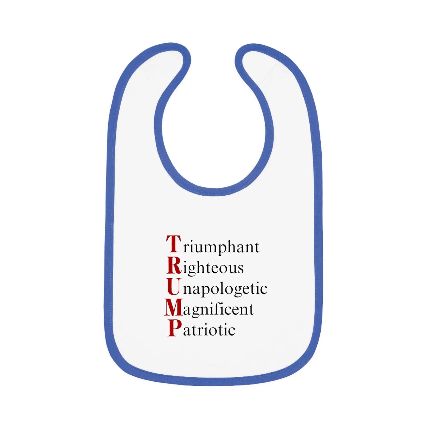 Political Baby Bib - Pro-Trump Word Play Design Printify