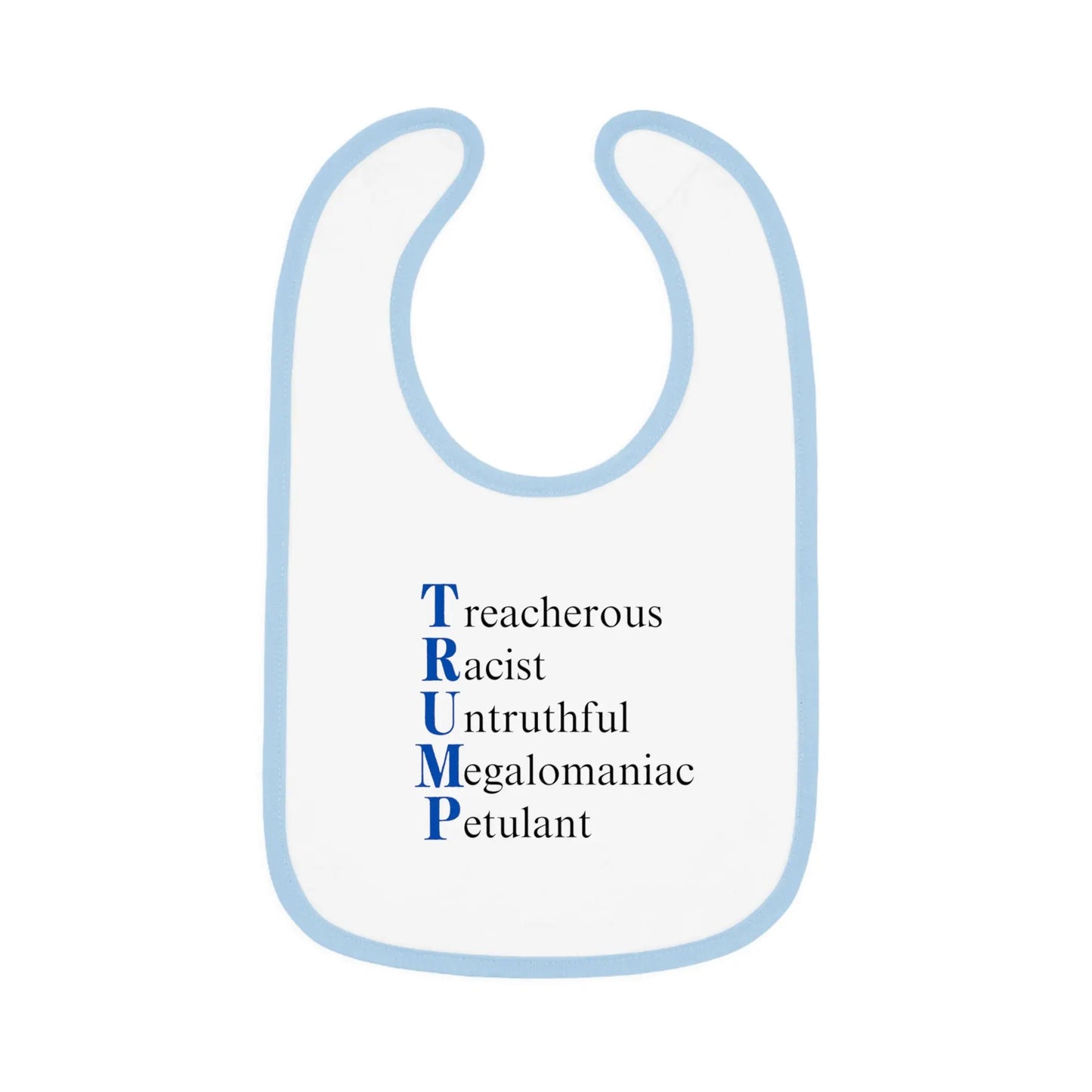 Political Baby Bib - Trump Word Play Design Printify