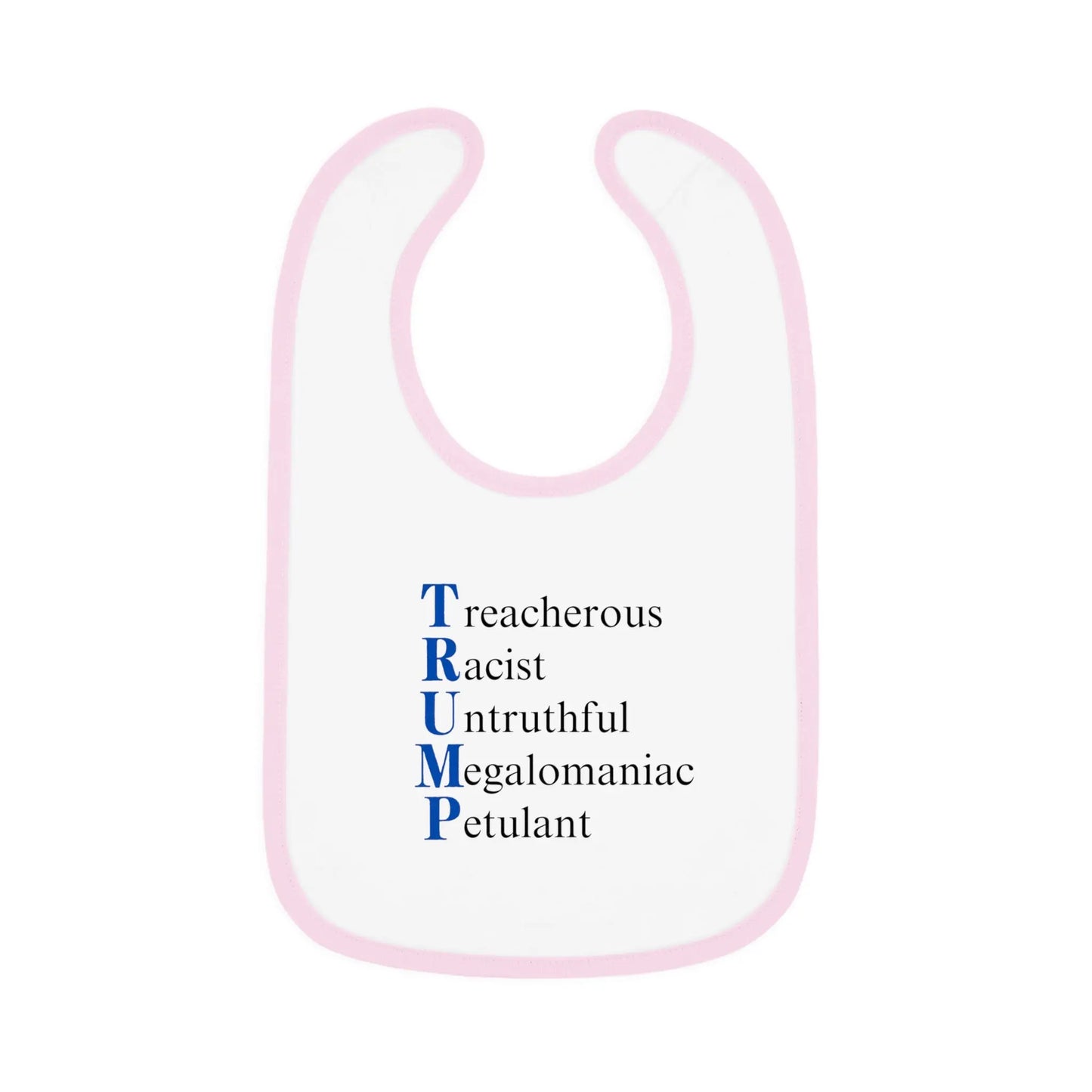 Political Baby Bib - Trump Word Play Design Printify
