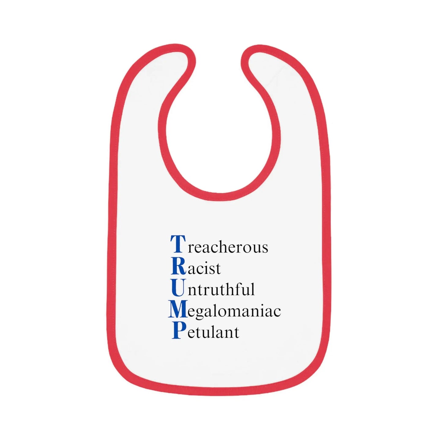Political Baby Bib - Trump Word Play Design Printify