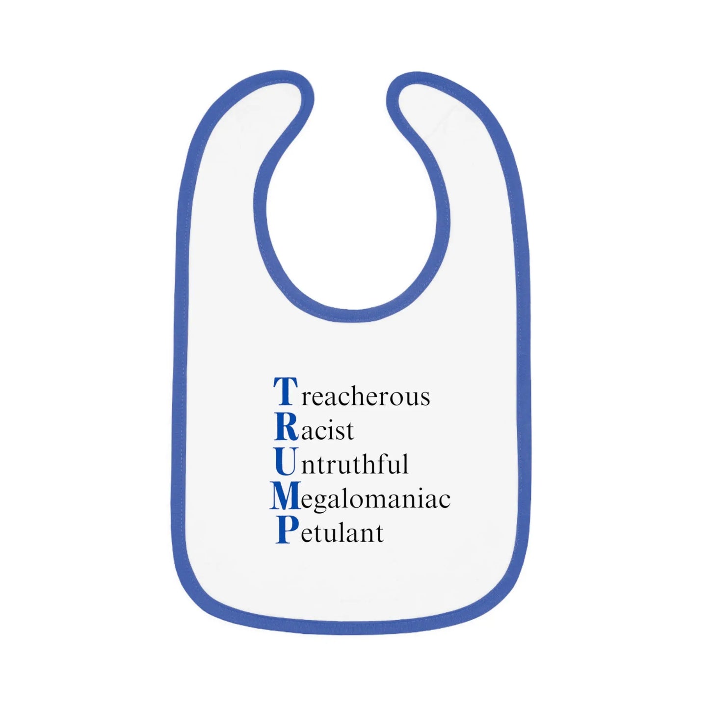 Political Baby Bib - Trump Word Play Design Printify