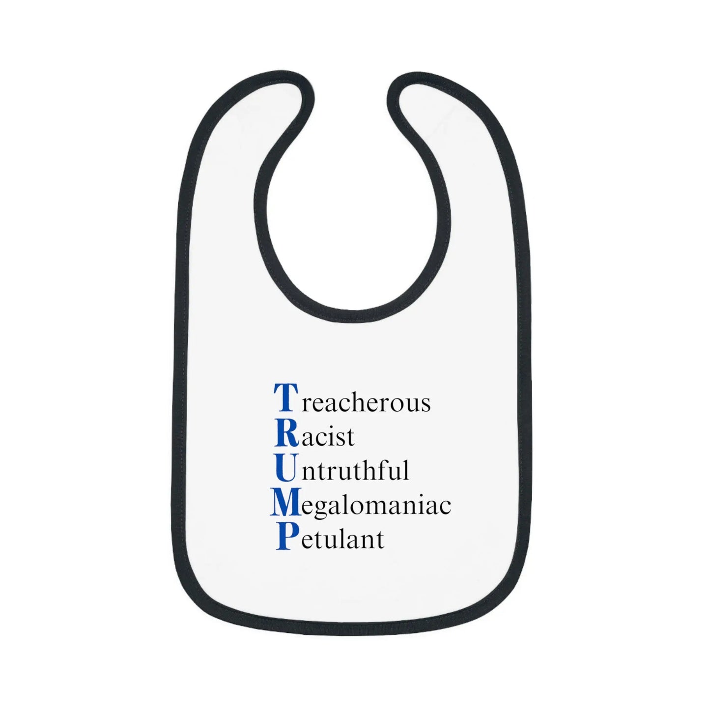Political Baby Bib - Trump Word Play Design Printify