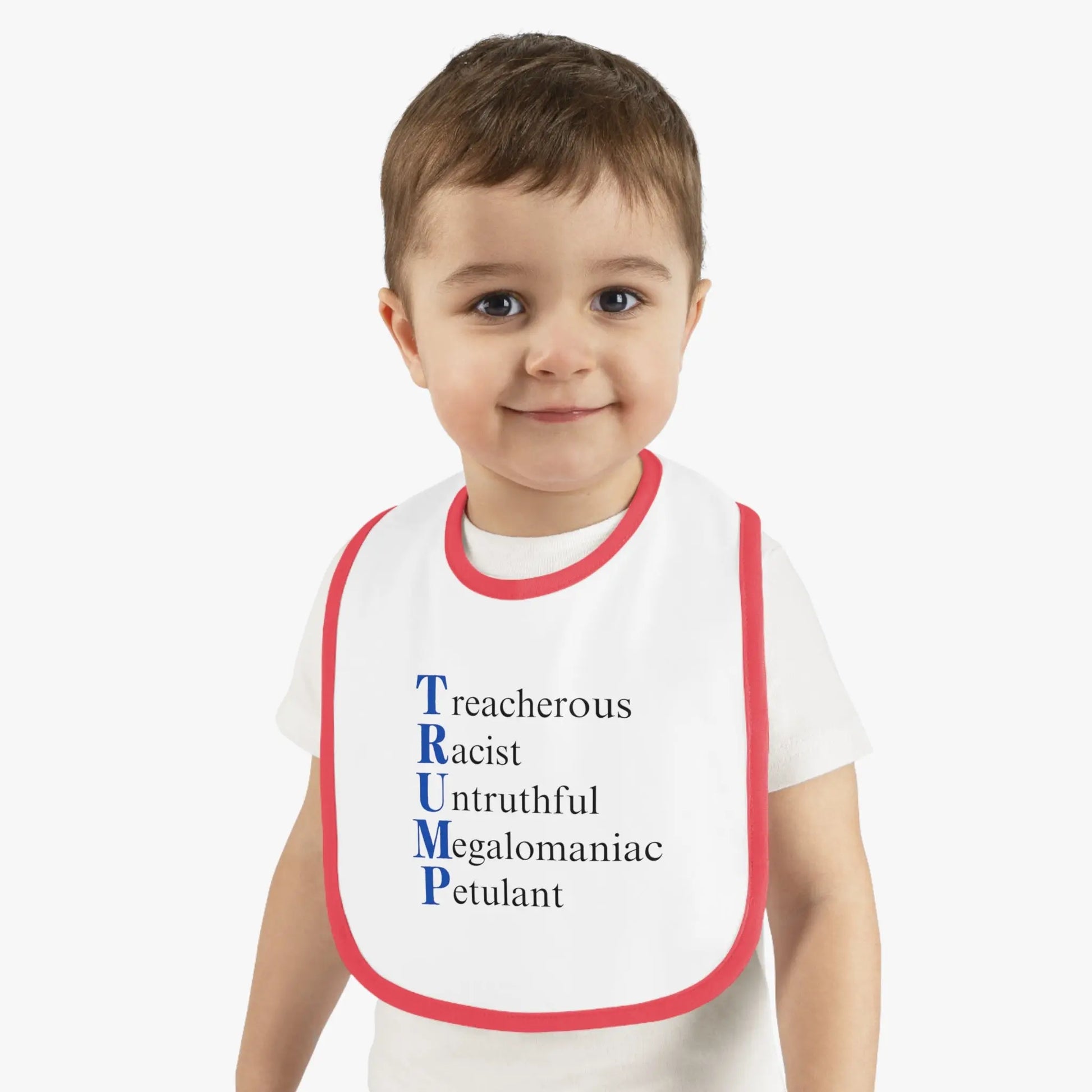 Political Baby Bib - Trump Word Play Design Printify