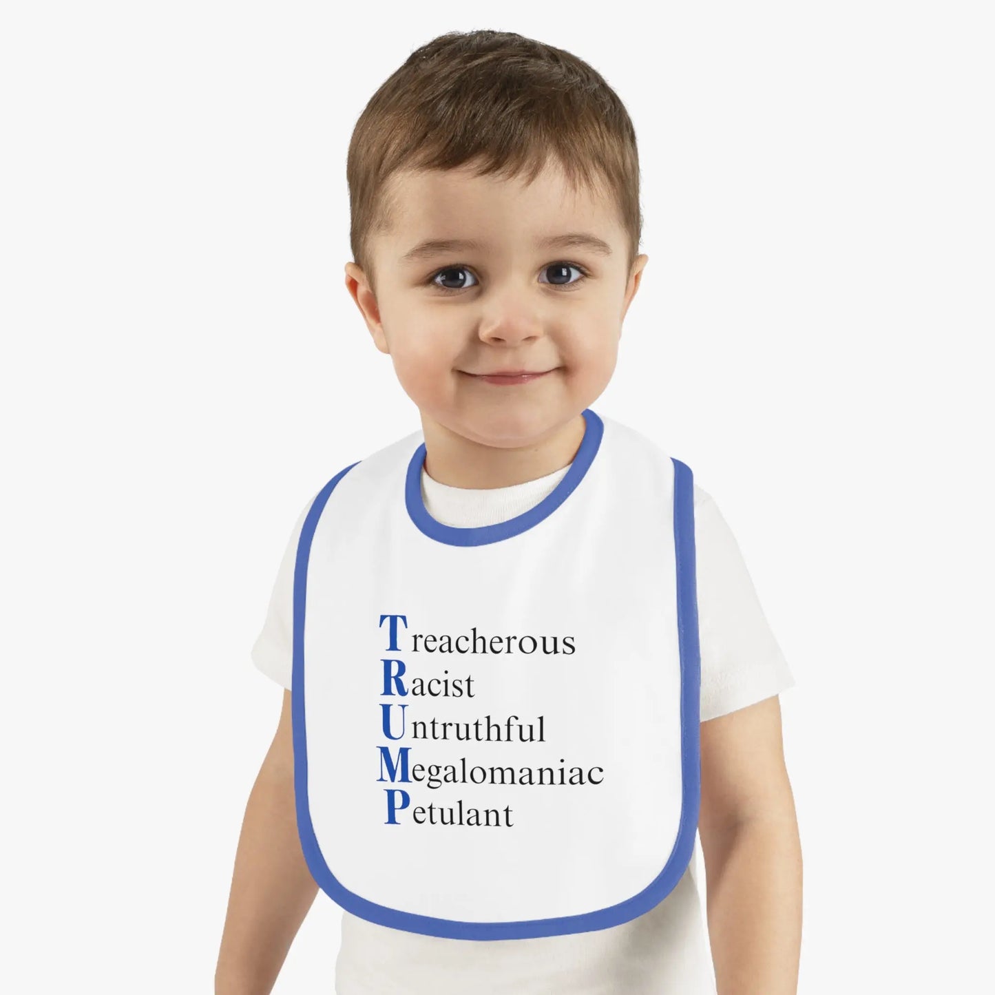Political Baby Bib - Trump Word Play Design Printify