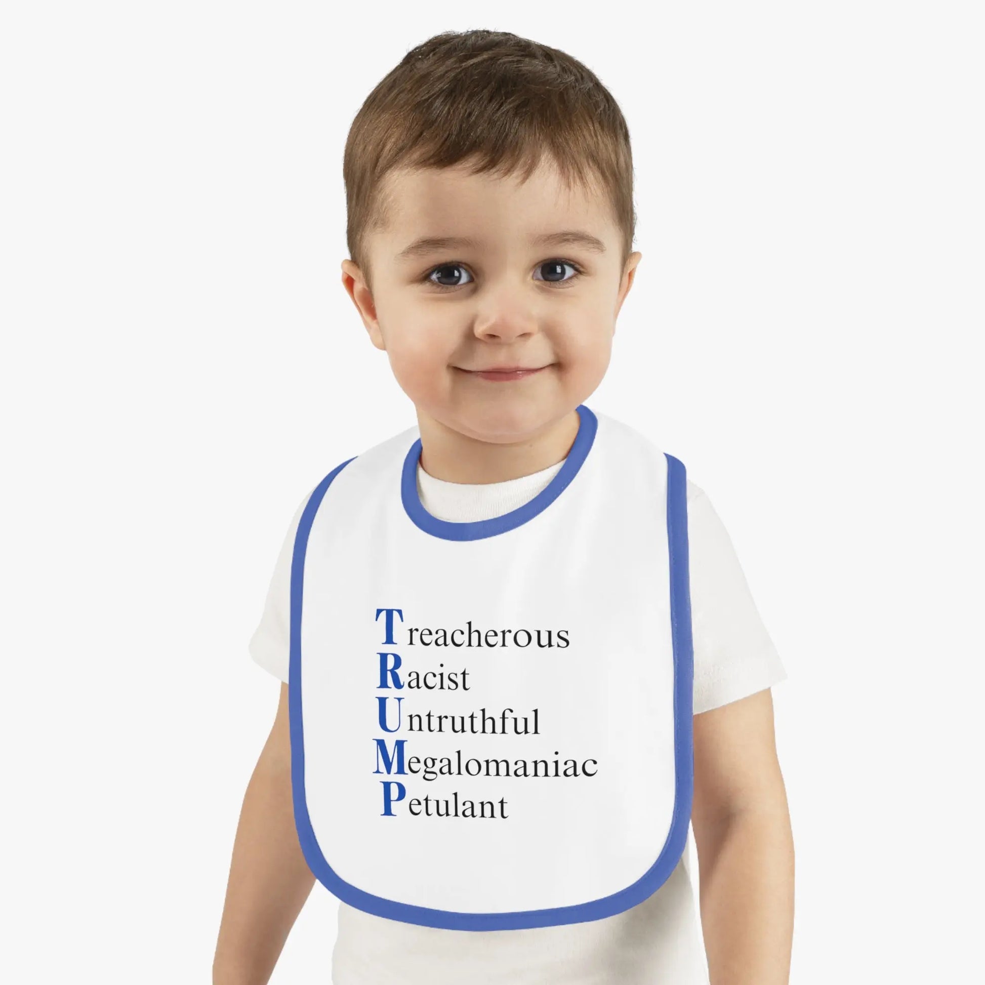 Political Baby Bib - Trump Word Play Design Printify