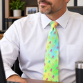 Colorful Bigfoot Necktie – Pastel Watercolor Sasquatch Tie