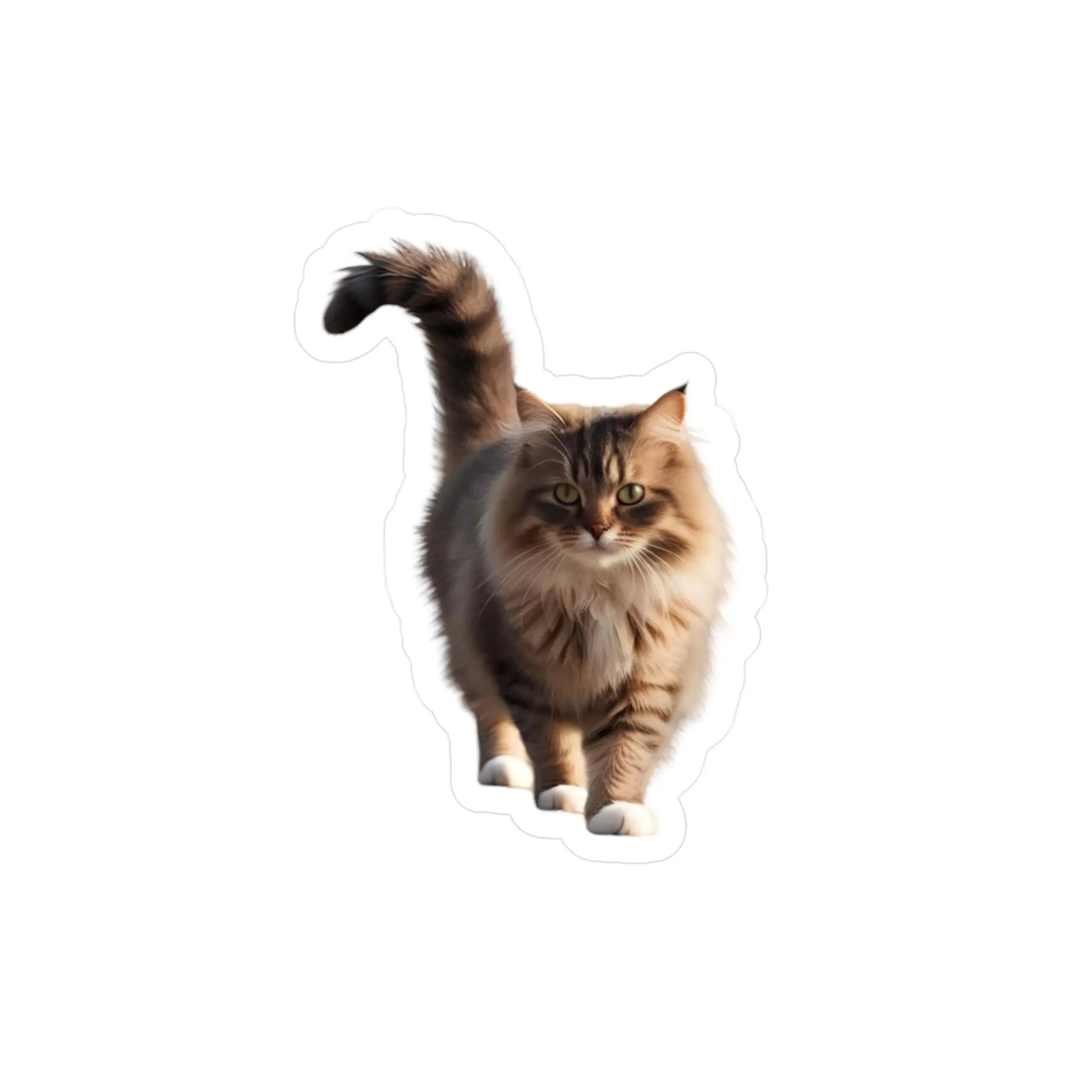 Realistic Cat Vinyl Sticker - Perfect for Cat Lovers and Home Decor Printify