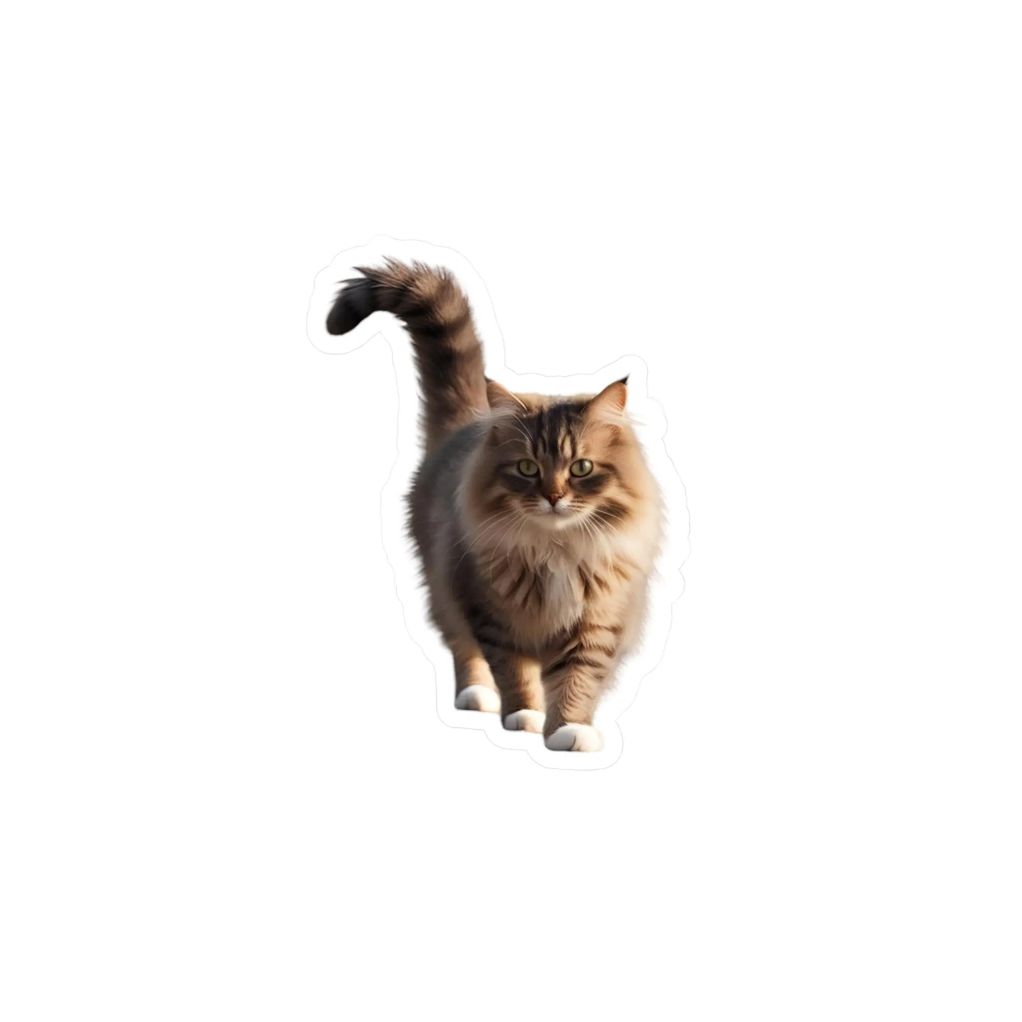 Realistic Cat Vinyl Sticker - Perfect for Cat Lovers and Home Decor Printify