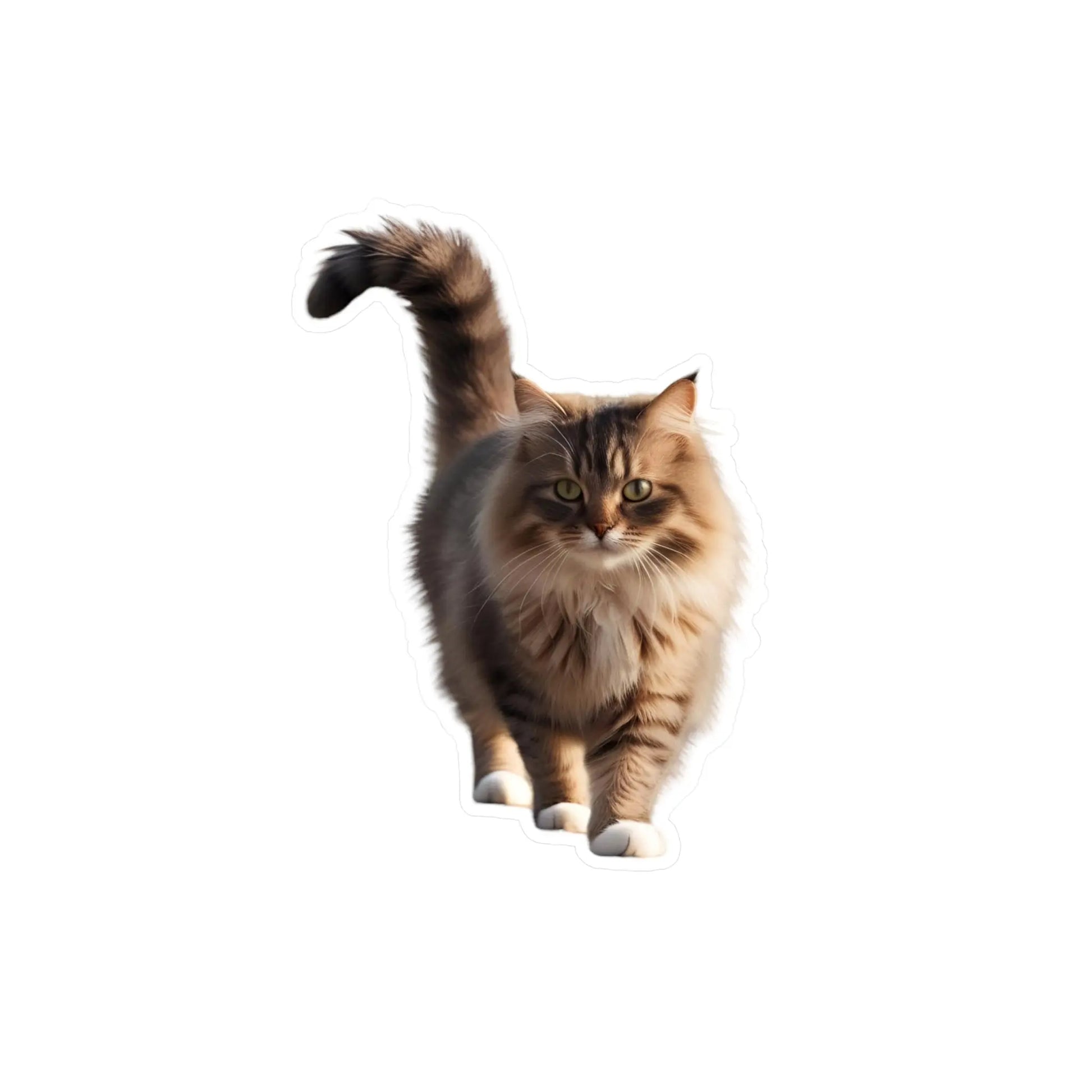Realistic Cat Vinyl Sticker - Perfect for Cat Lovers and Home Decor Printify